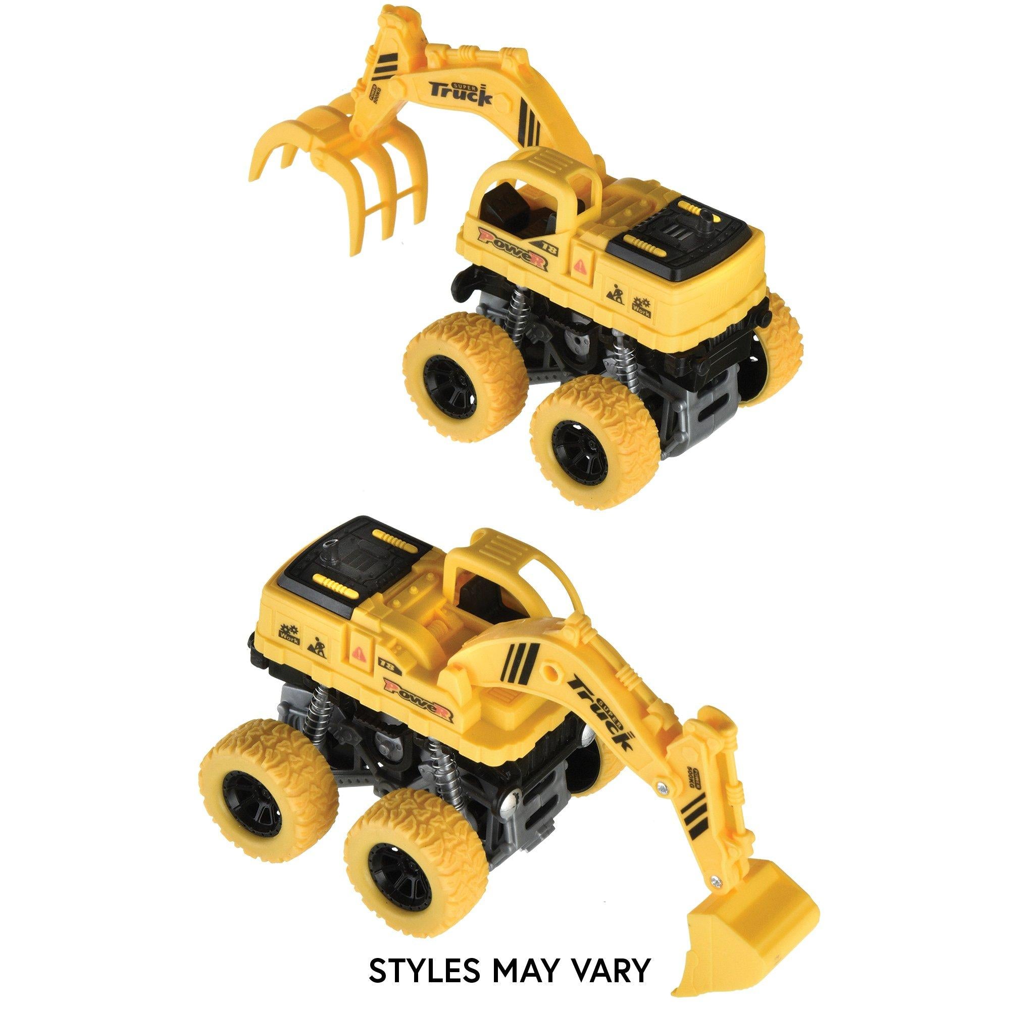 Toy Construction Vehicle, 6.69in x 4.72in - Assorted Designs