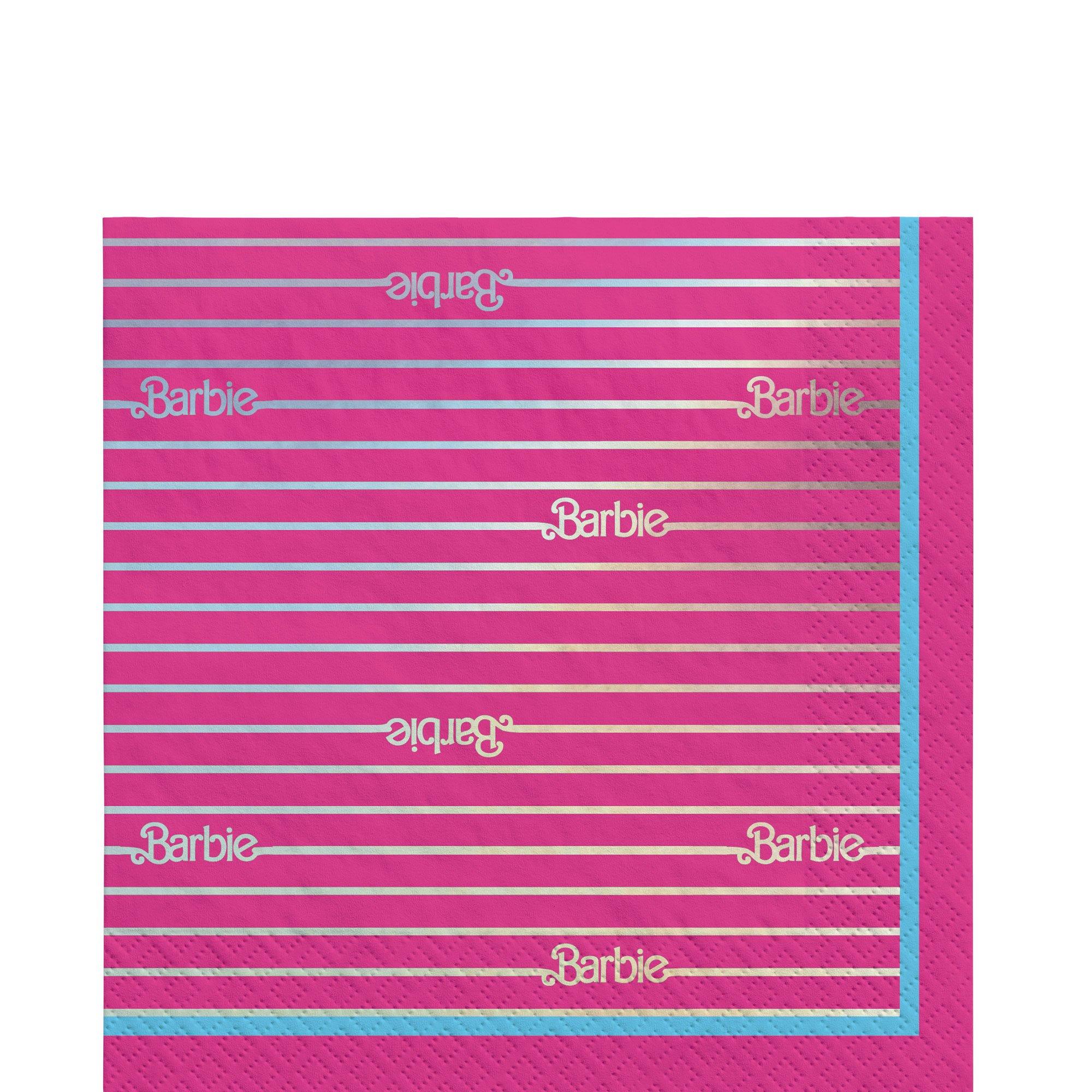 Metallic Malibu Barbie Paper Lunch Napkins, 6.5in, 16ct