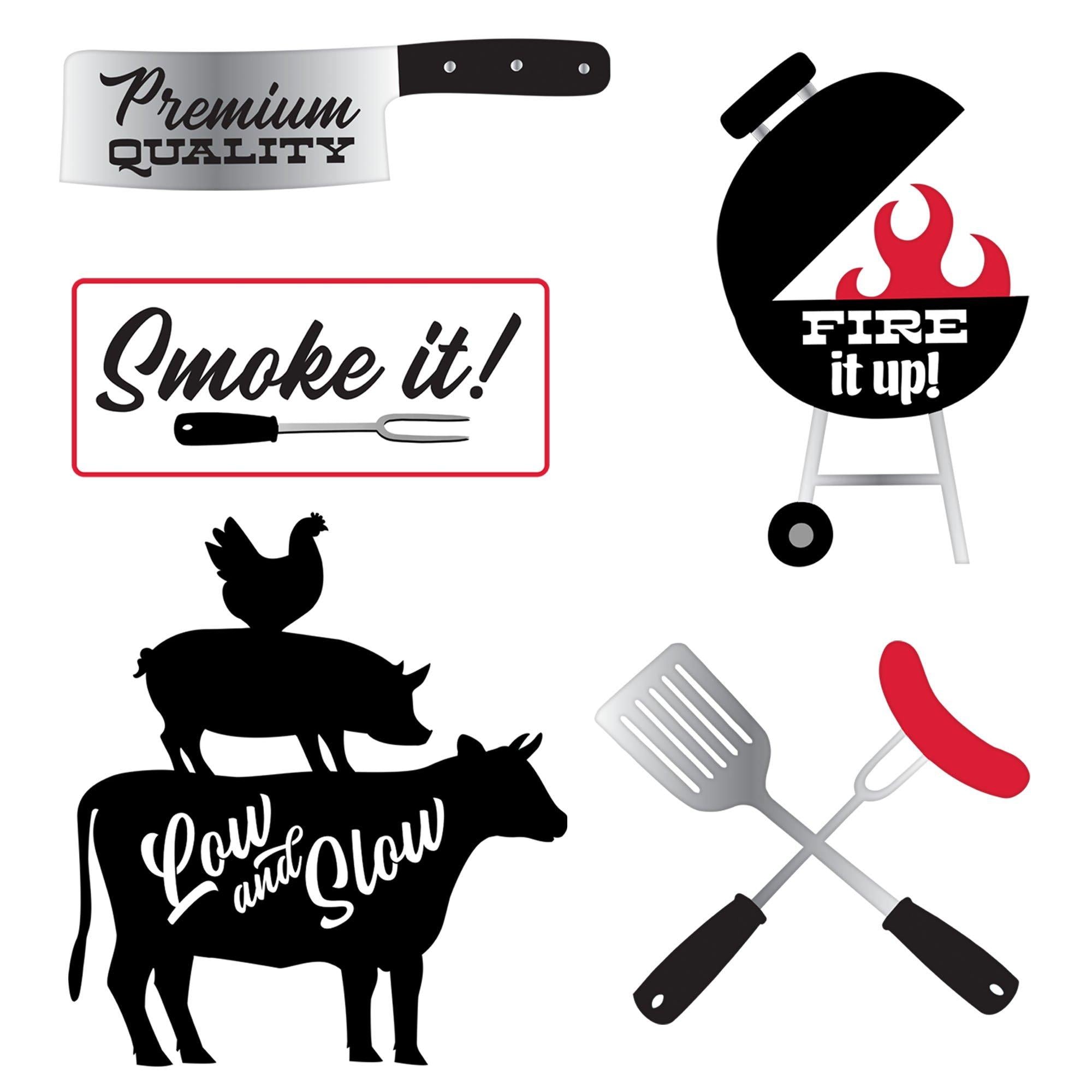 BBQ Cardstock Cutouts, 5pc