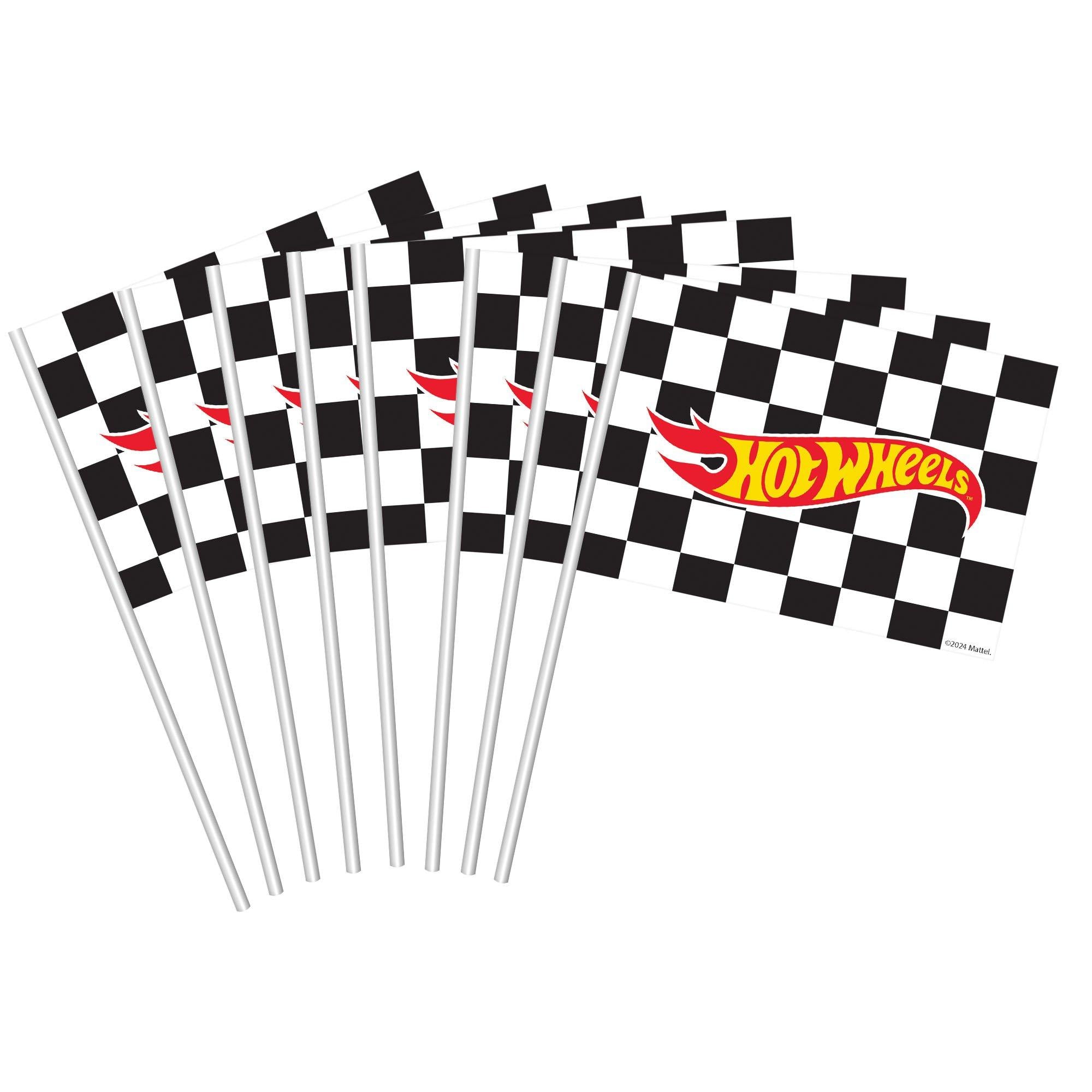 Hot Wheels Checkered Flag Party Favors, 8ct