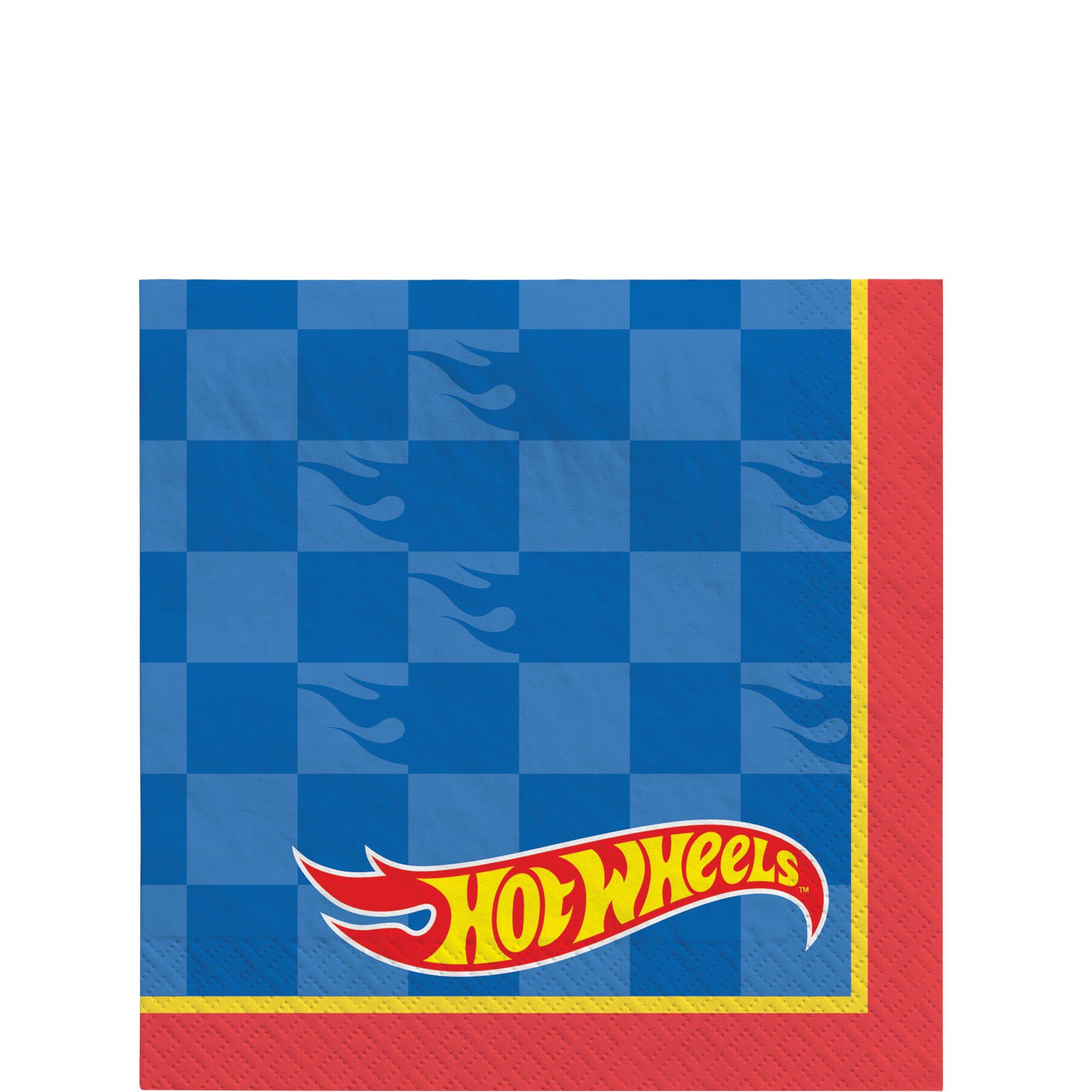 Hot Wheels Beverage Napkins, 5in, 16ct