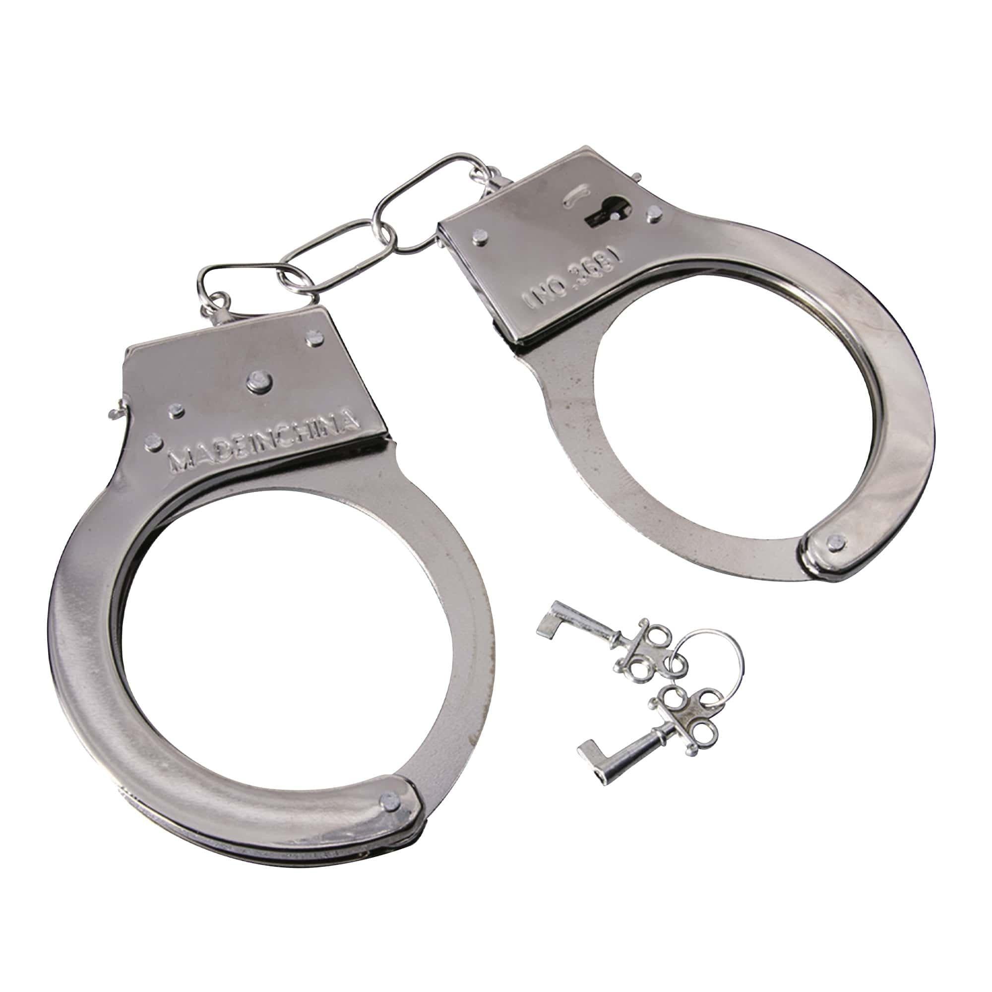 Metal Handcuffs Costume Prop