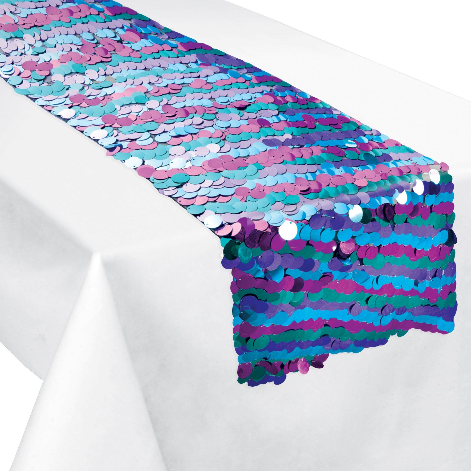 Starlight Paillette Table Runner, 12in x 72in