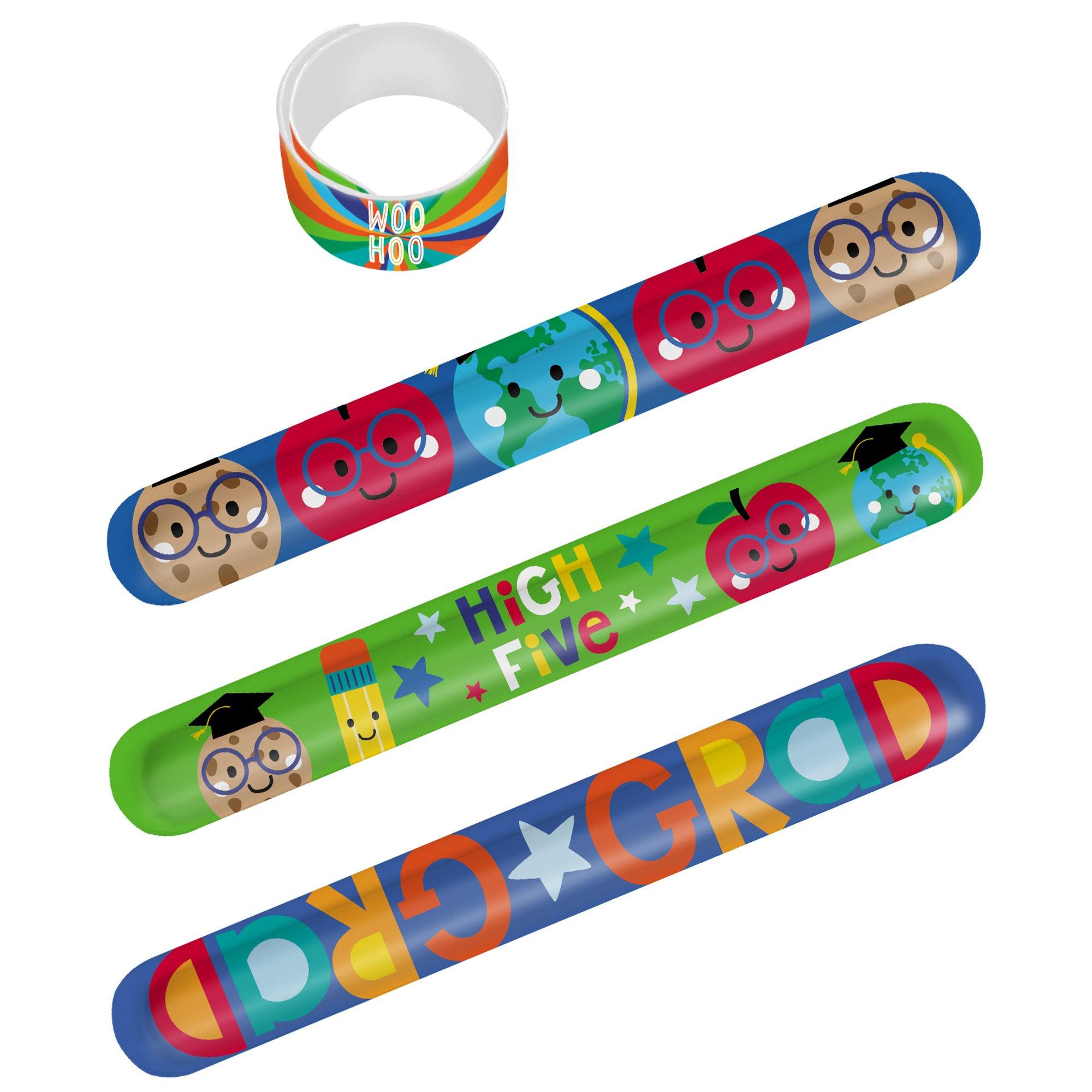 Grad Fun Slap Bracelets, 8-Pack