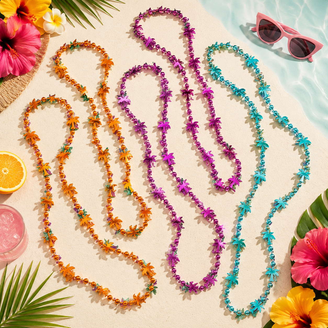 Summer Dream Beaded Necklace, 6ct