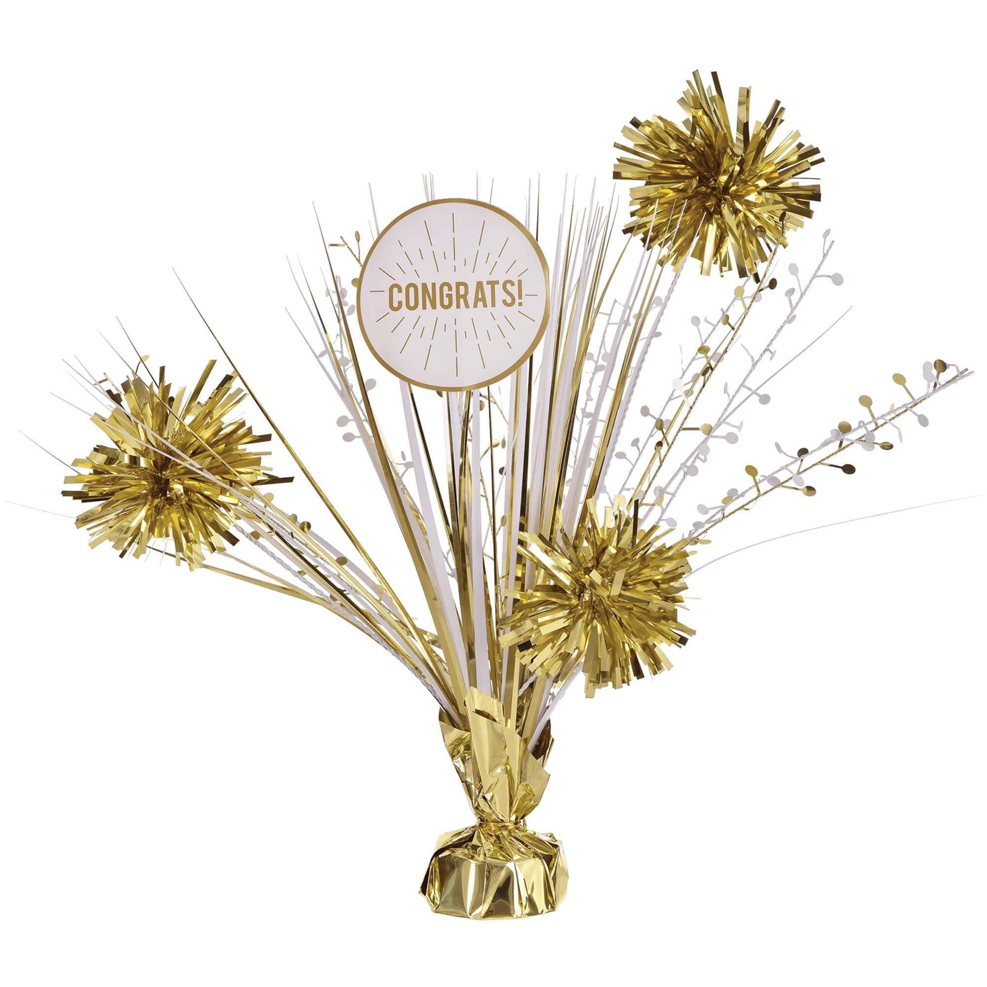 Congrats Retirement Table Centerpiece - Foil Spray, 18in
