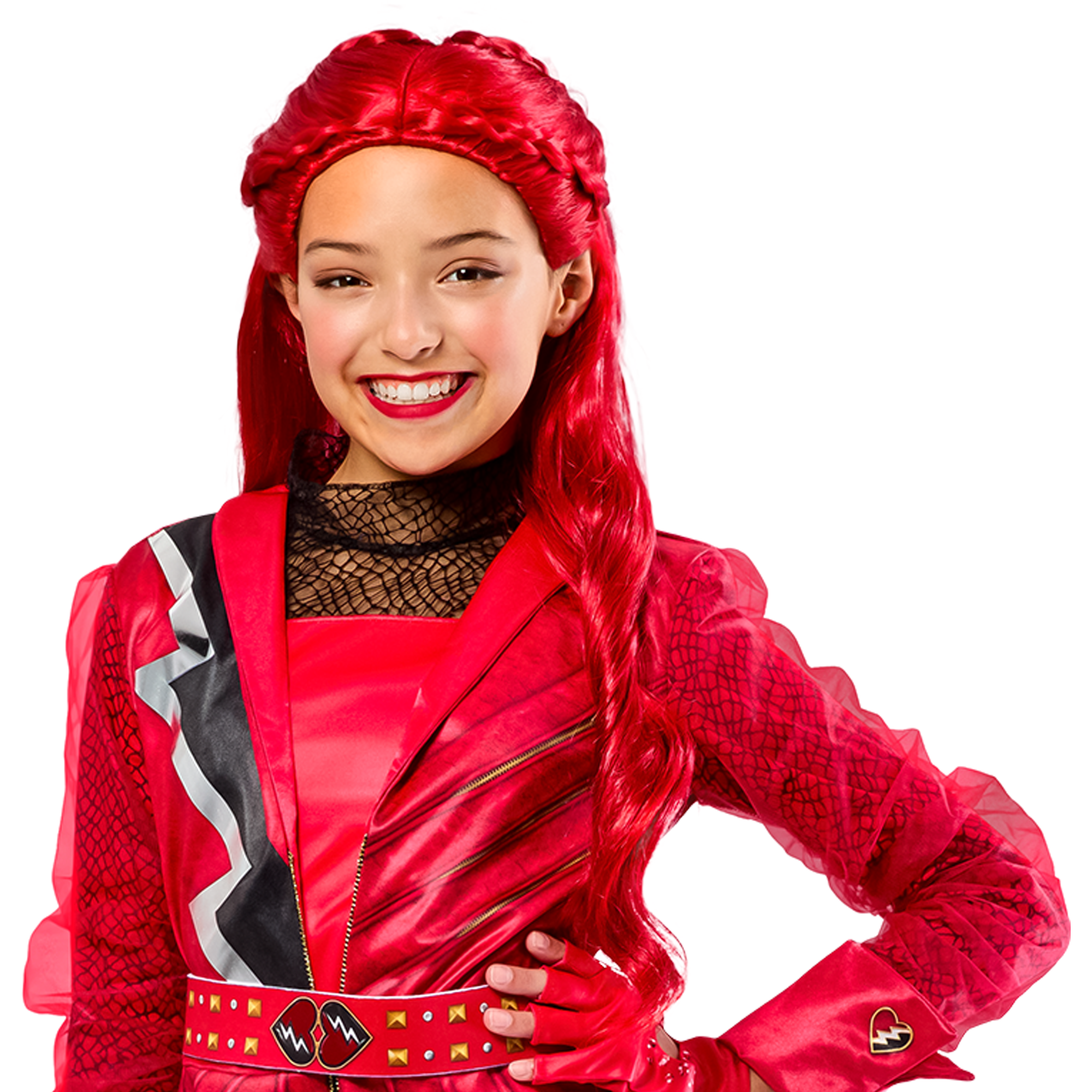 Disney Descendants Wicked Wonderland Red Girls Wig