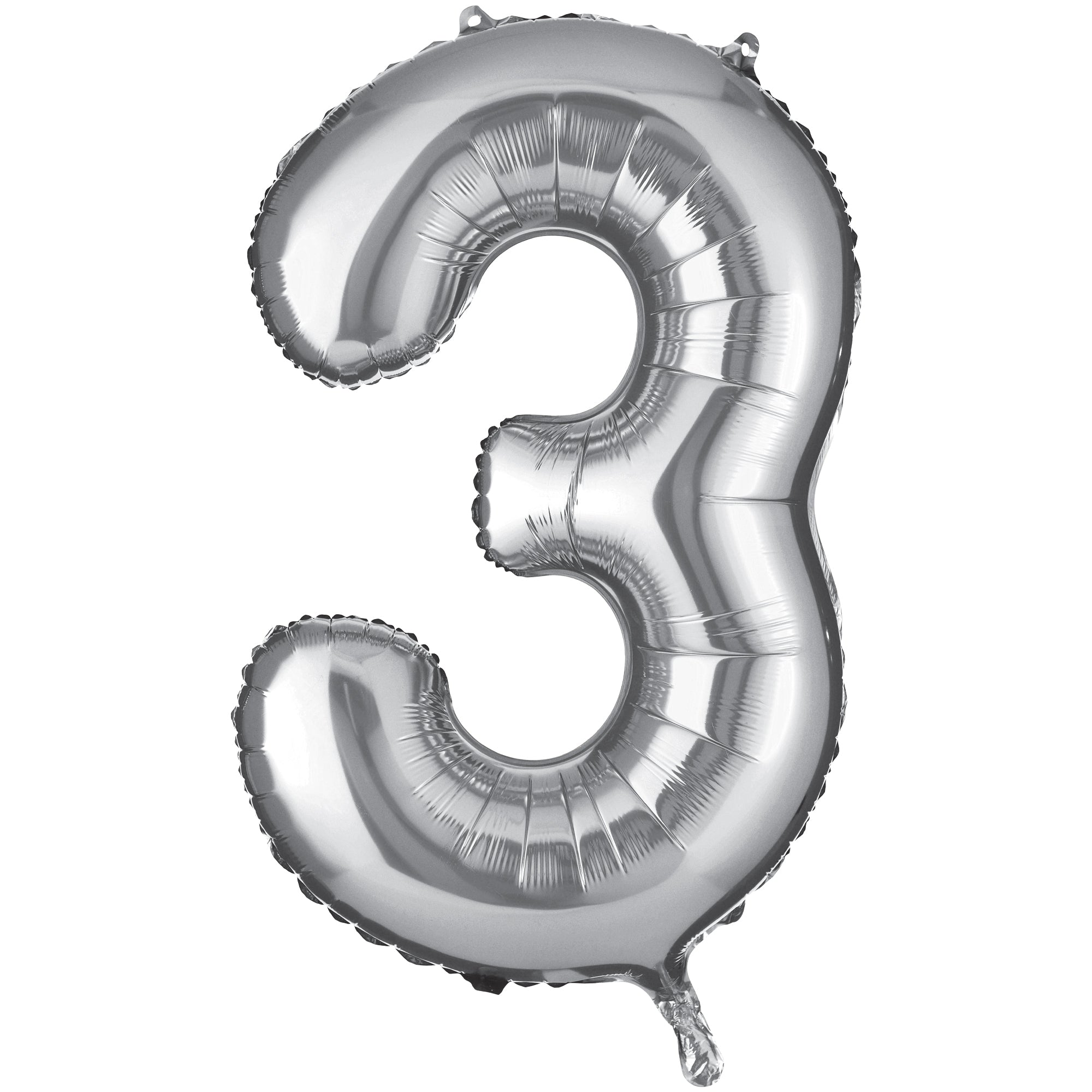 34in Silver Number Balloon (3)