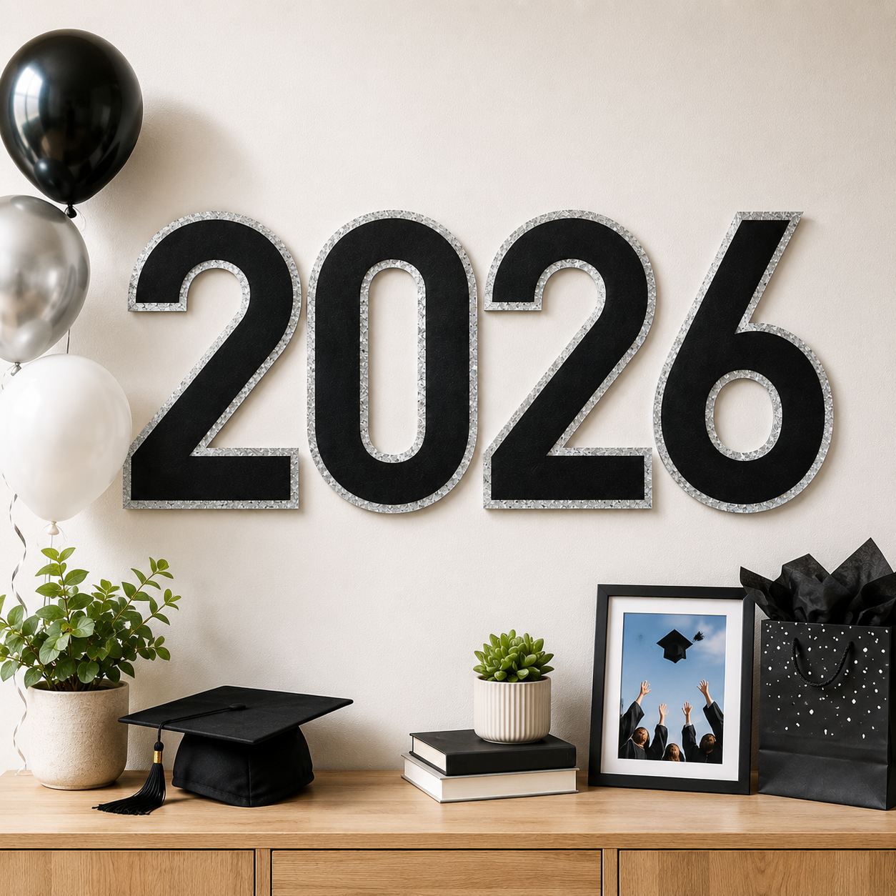 2026 Classic Grad Paper Cut-Outs, 21in x 12in