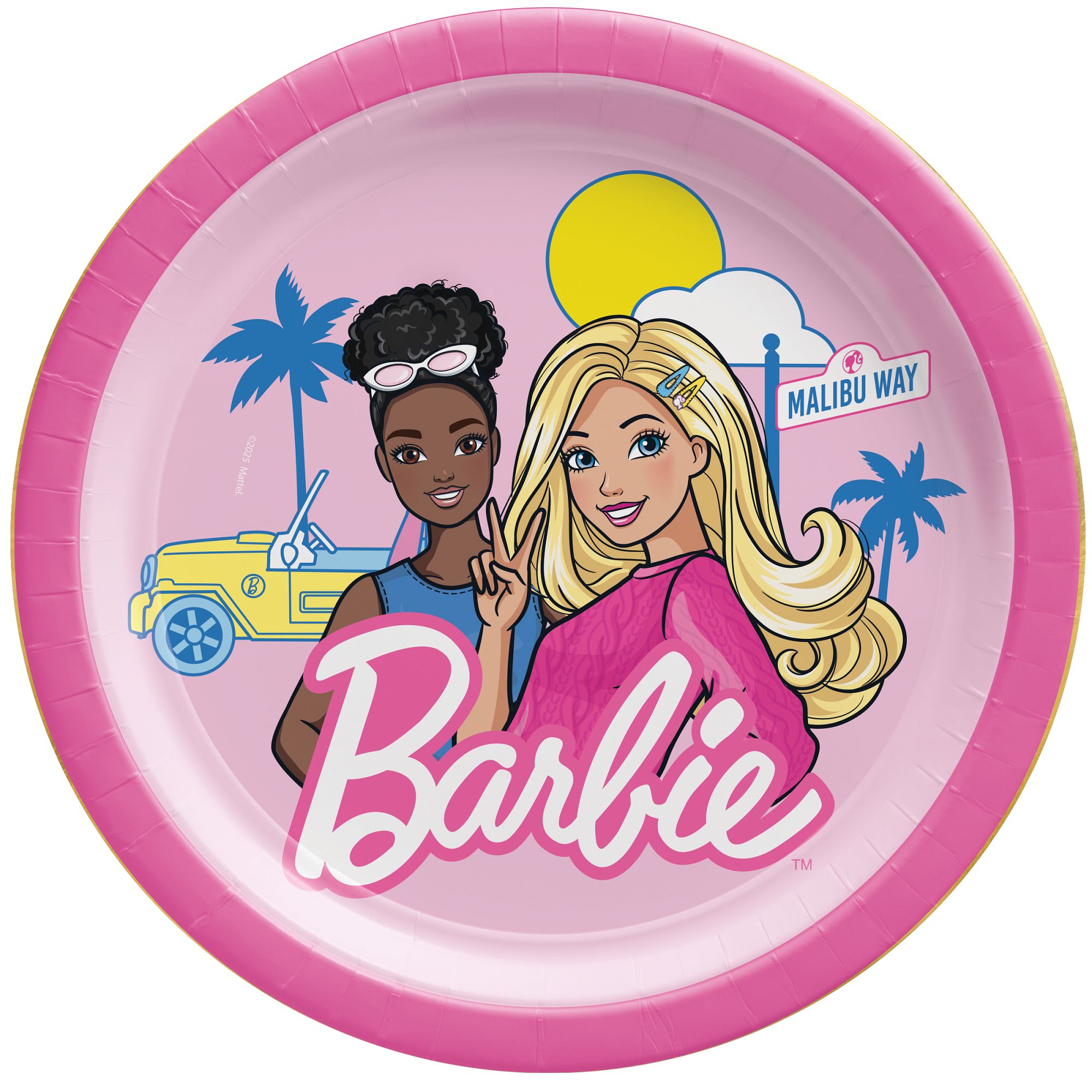 Barbie Party Dessert Plates, 7in, 8ct