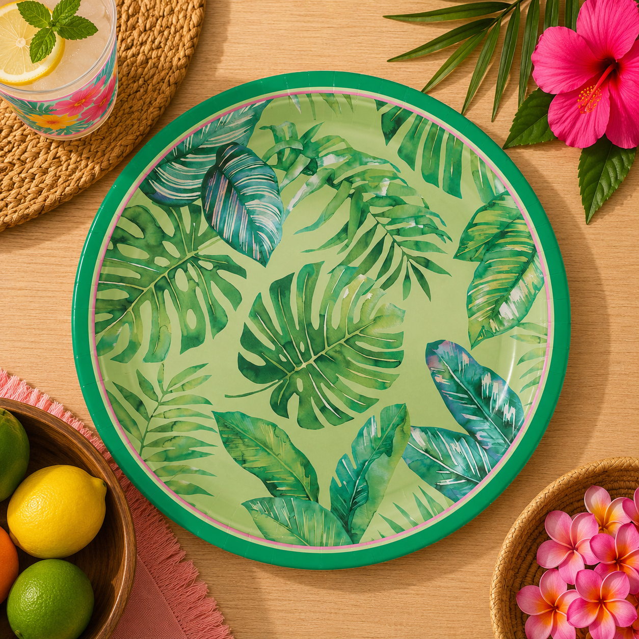 Royal Palm Paper Lunch Plates, 8ct