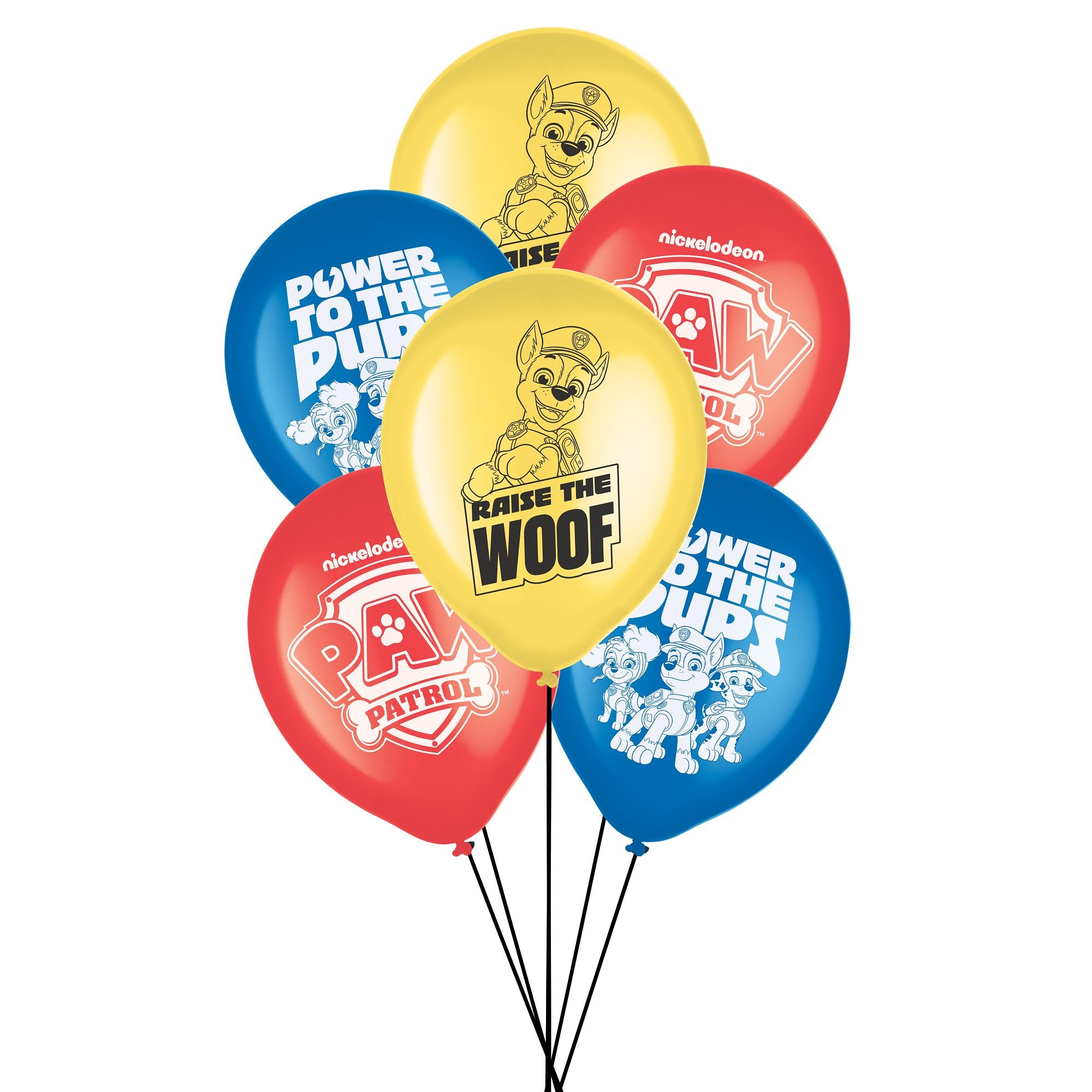 Paw Patrol Latex Balloons, 12in, 6ct