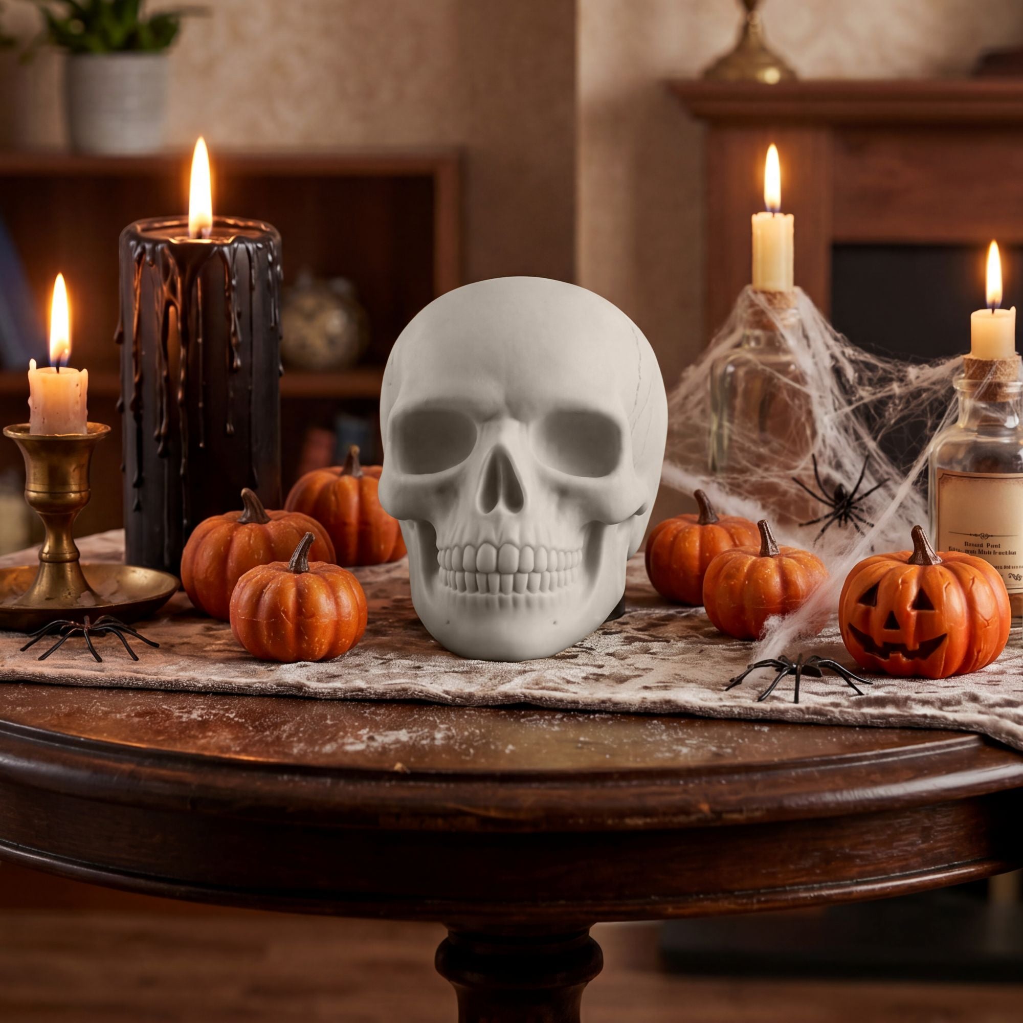 Plastic Skull Decoration, 6.7in