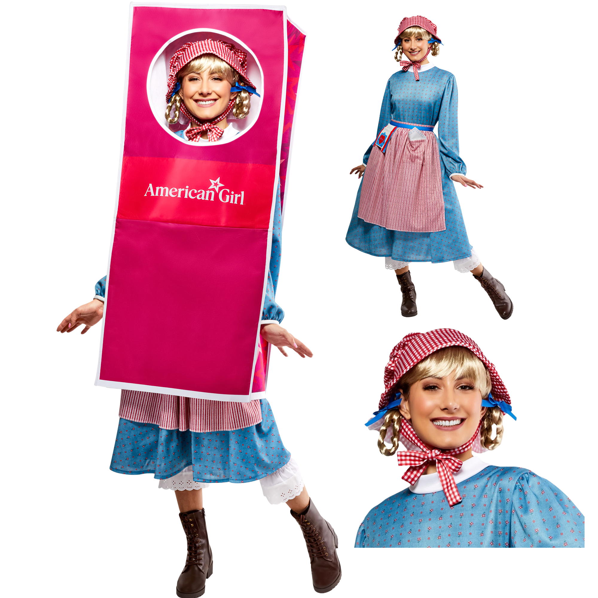 Women??s American Girl Kirsten Larson Complete Costume Set