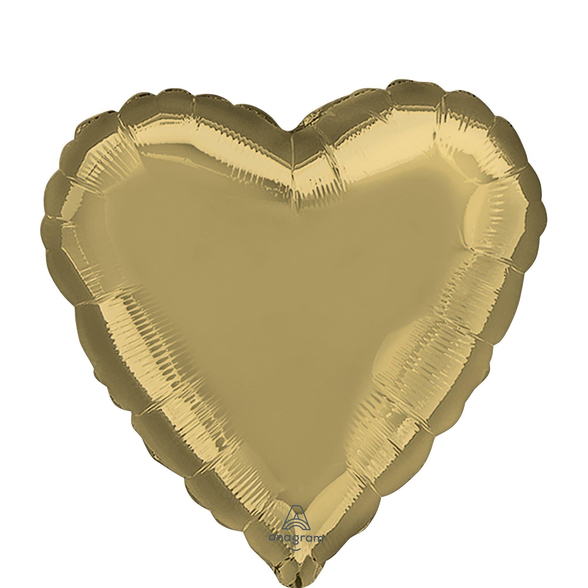 Heart Balloon, 17in, Assorted Colors
