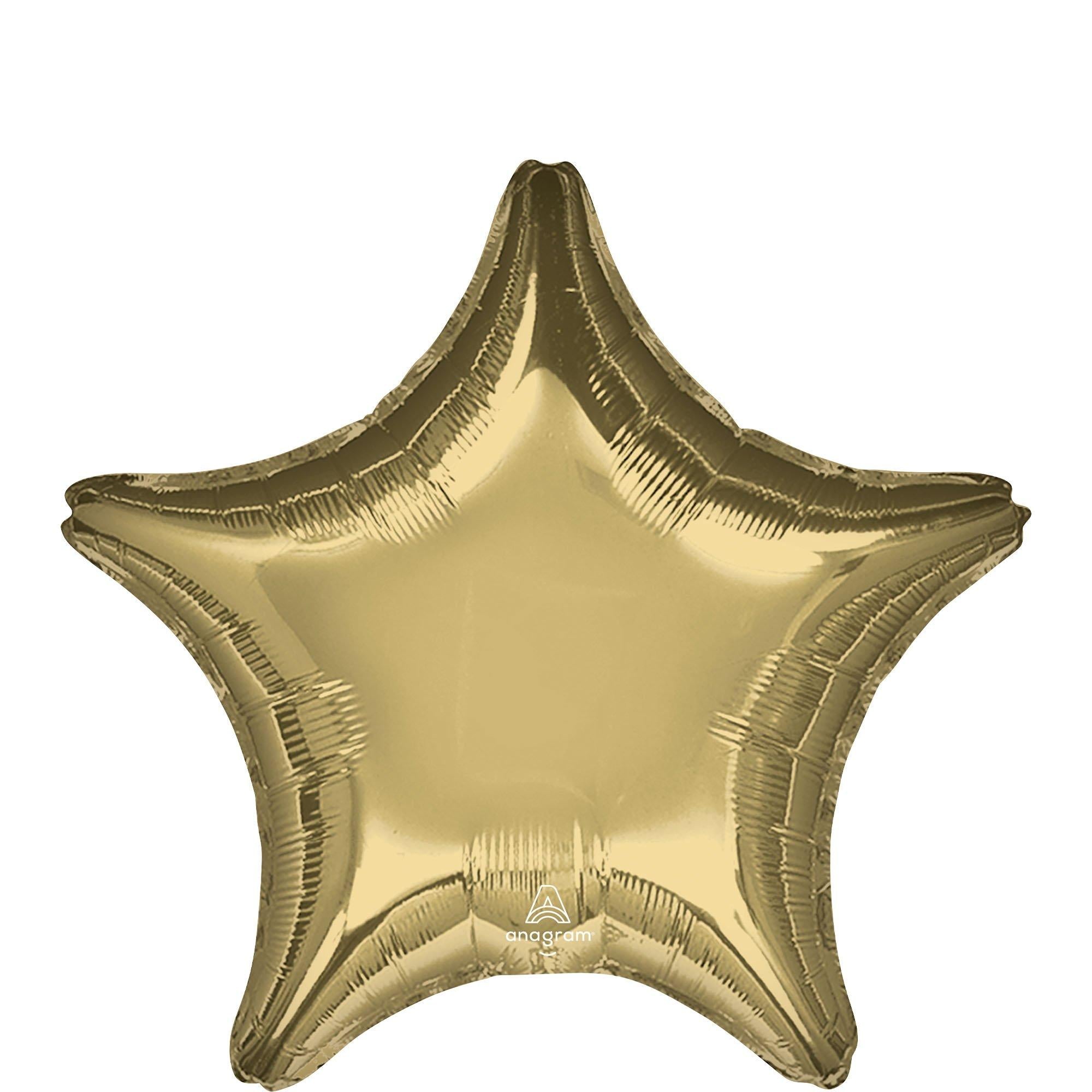 Star Foil Balloon, 19in, Assorted Colors