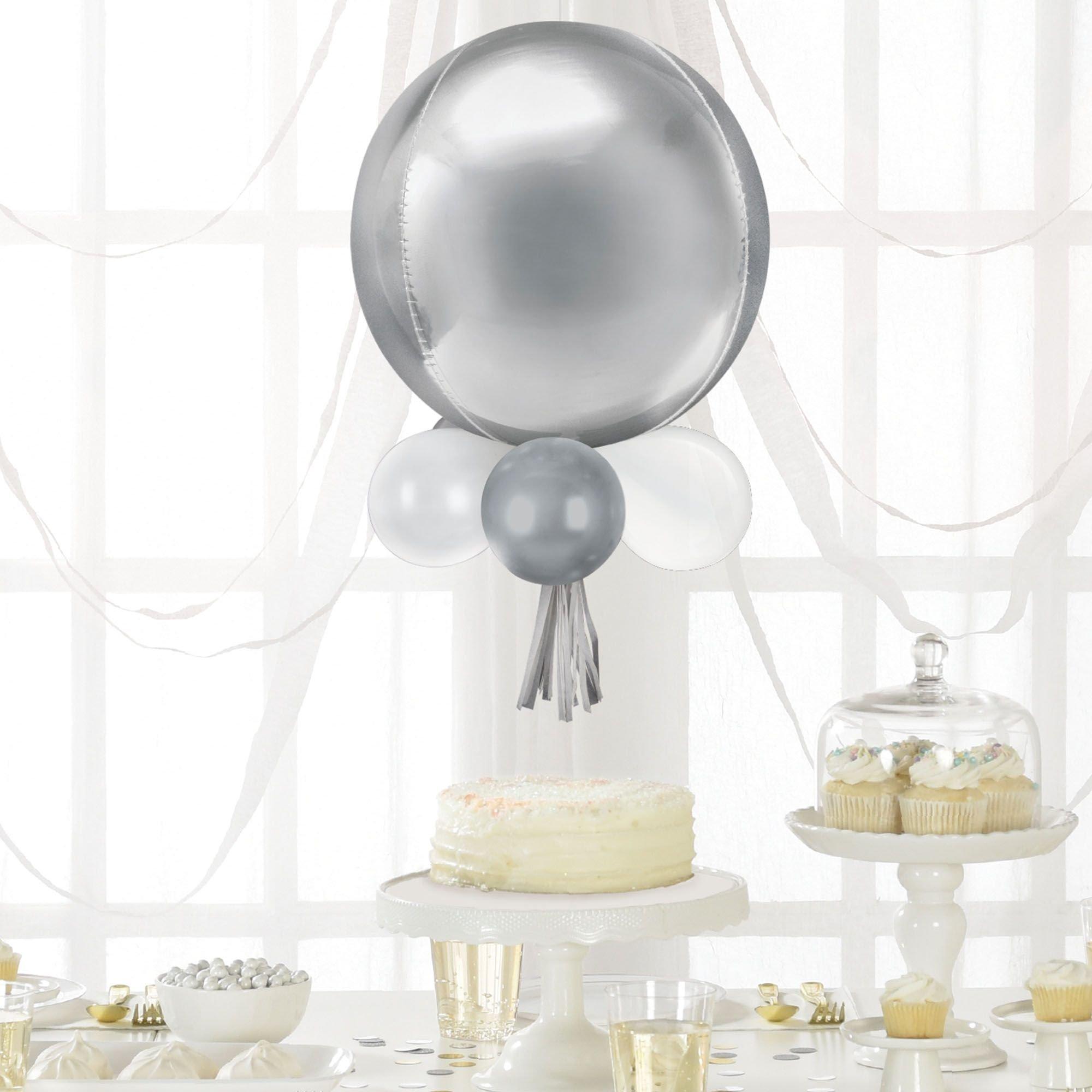 Air-Filled Orbz Foil & Latex Balloon Chandelier Kit, Assorted Colors