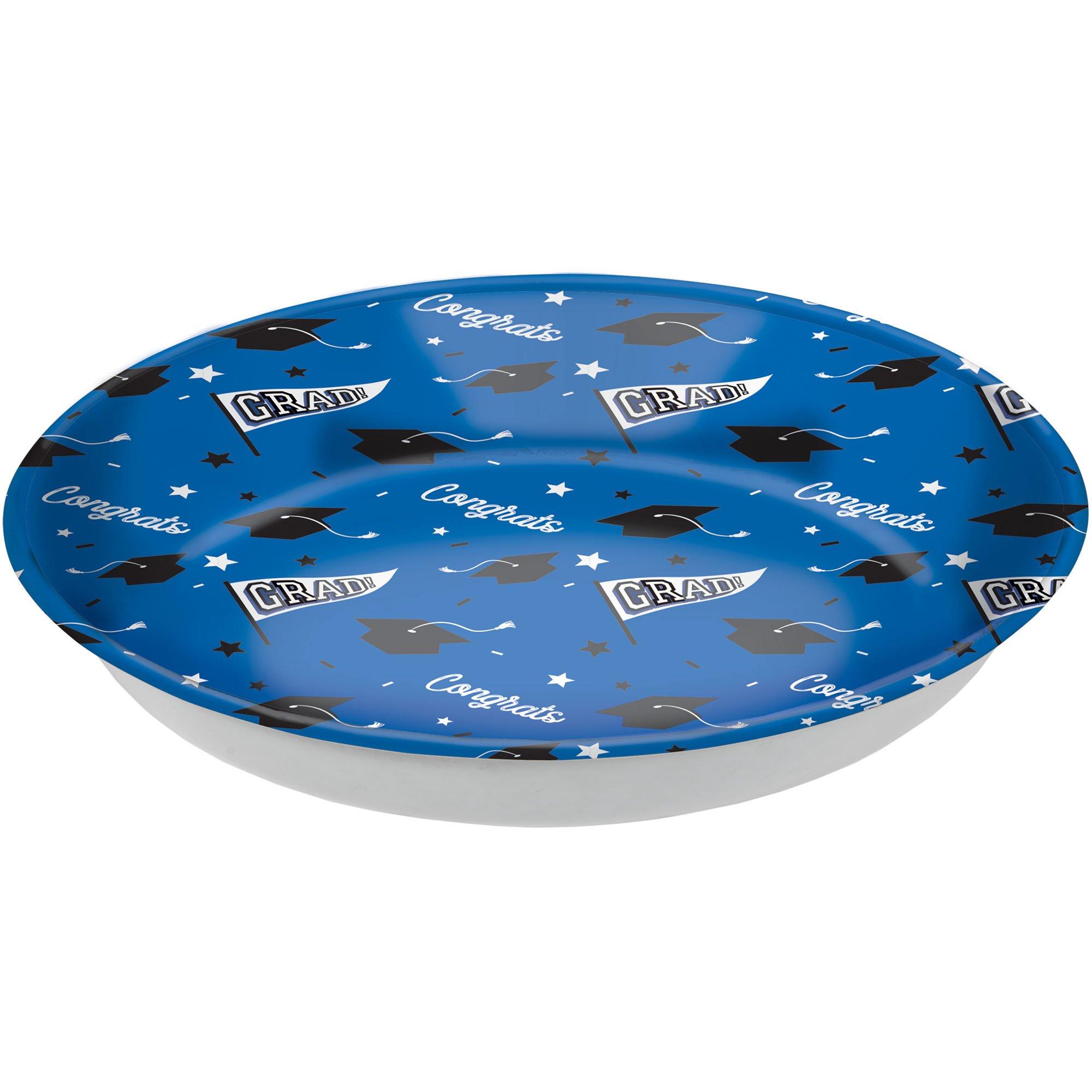 Congrats Grad Plastic Bowl, 13.75in, Assorted Colors