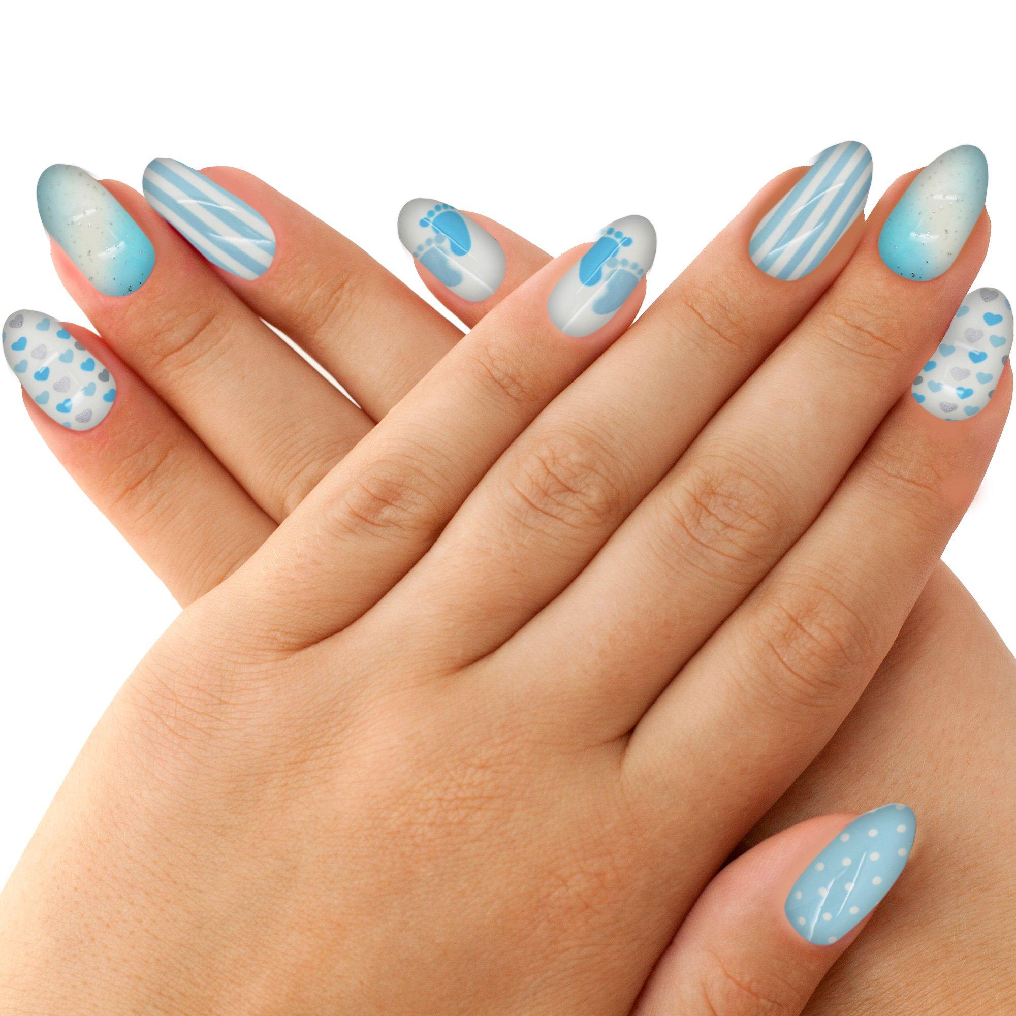 It's a Baby Shower Faux Nail Set, 24pc, Assorted Colors