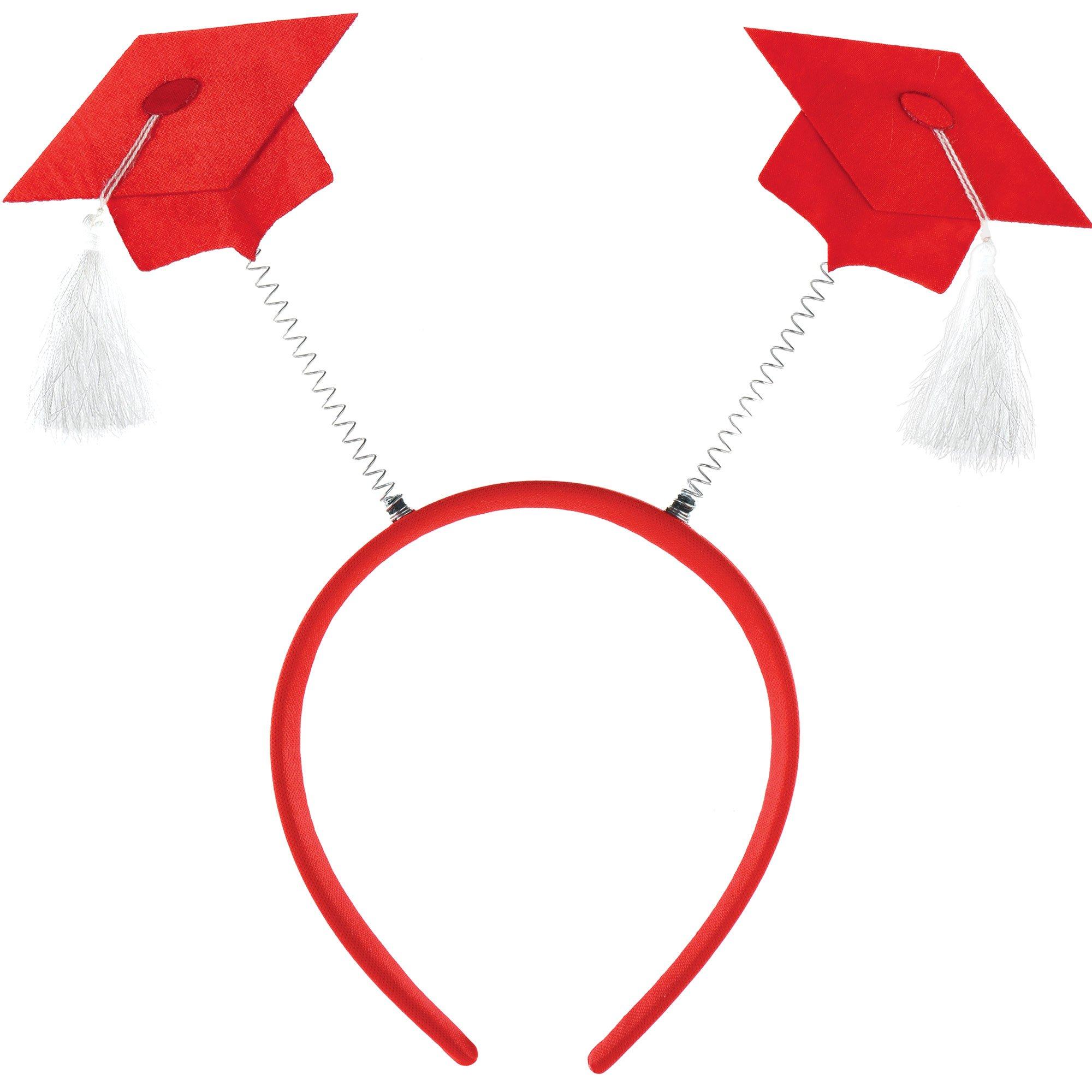 Graduation Cap Head Bopper, Assorted Colors