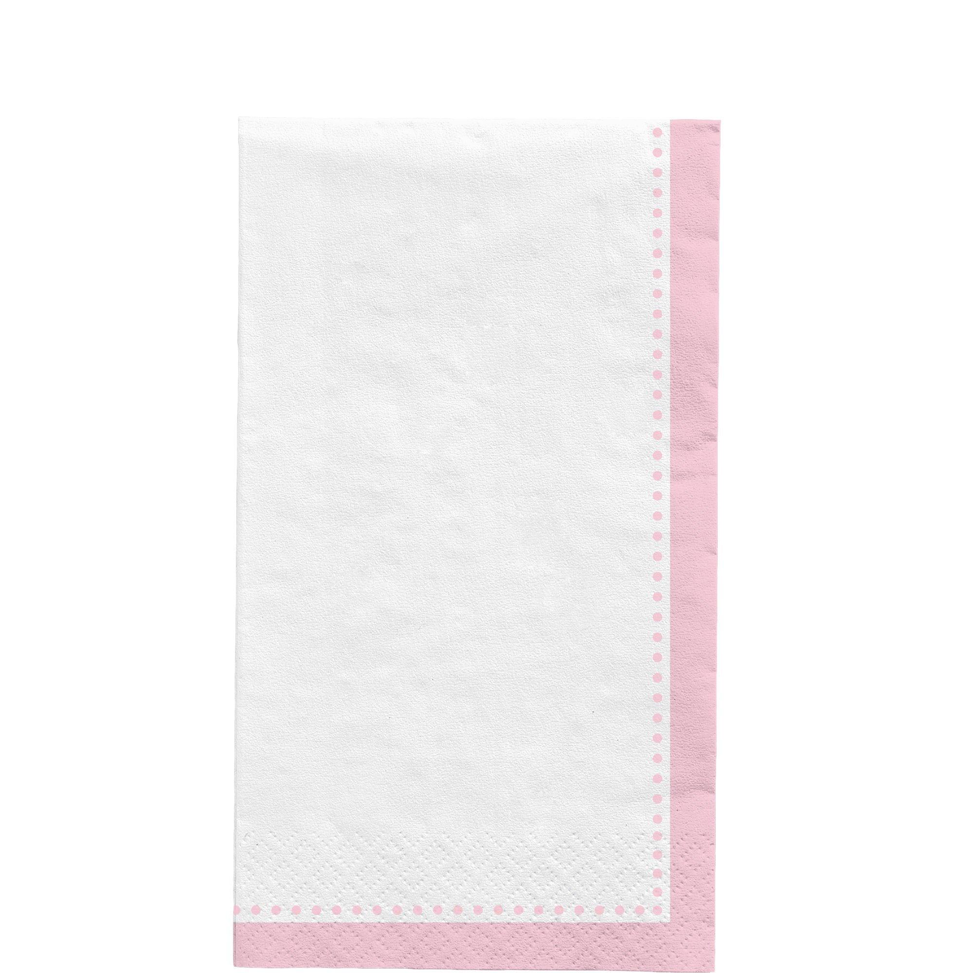 Pink Border Premium Guest Towels, 20ct, Assorted Colors