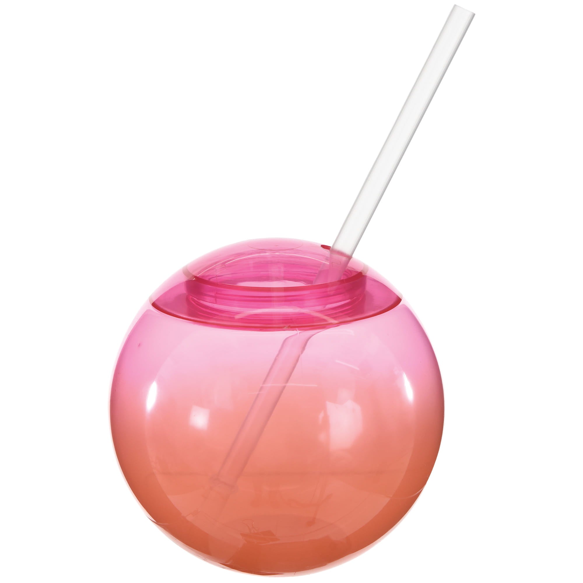 Summer Dream Orange Cup with Straw