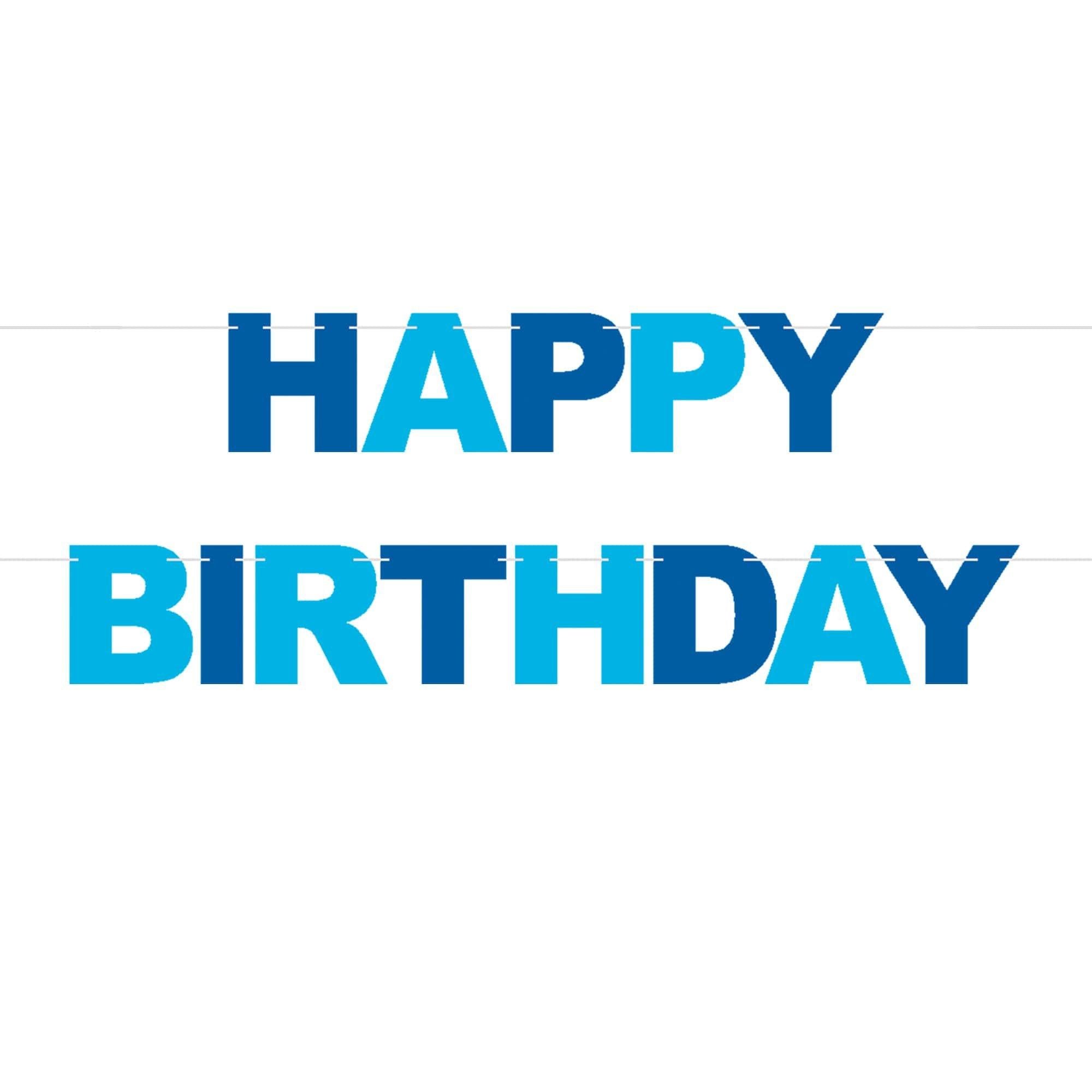 Bold Happy Birthday Banner, Assorted Colors