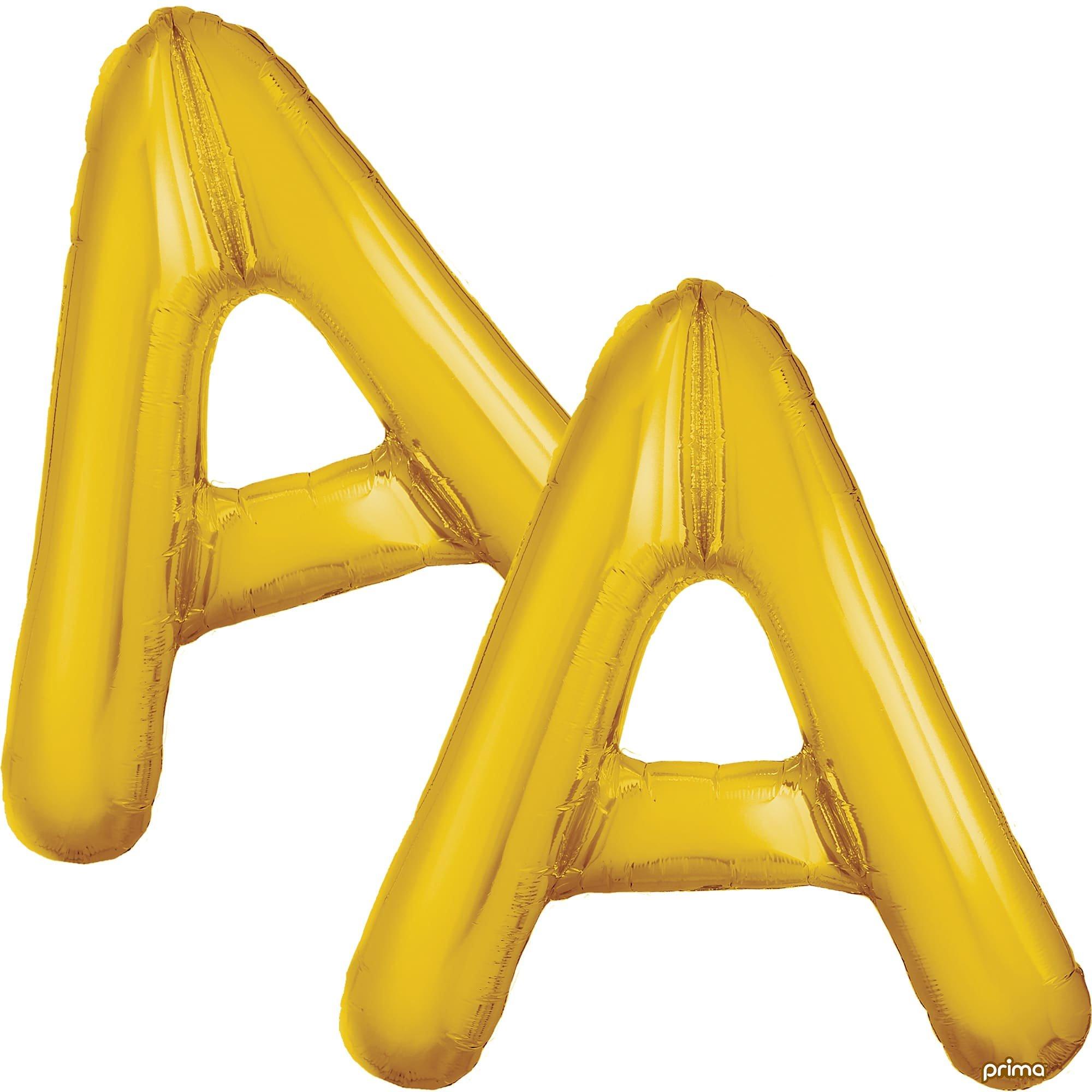 16in Air-Filled Letter (A-Z) Balloons, 2ct, Assorted Colors