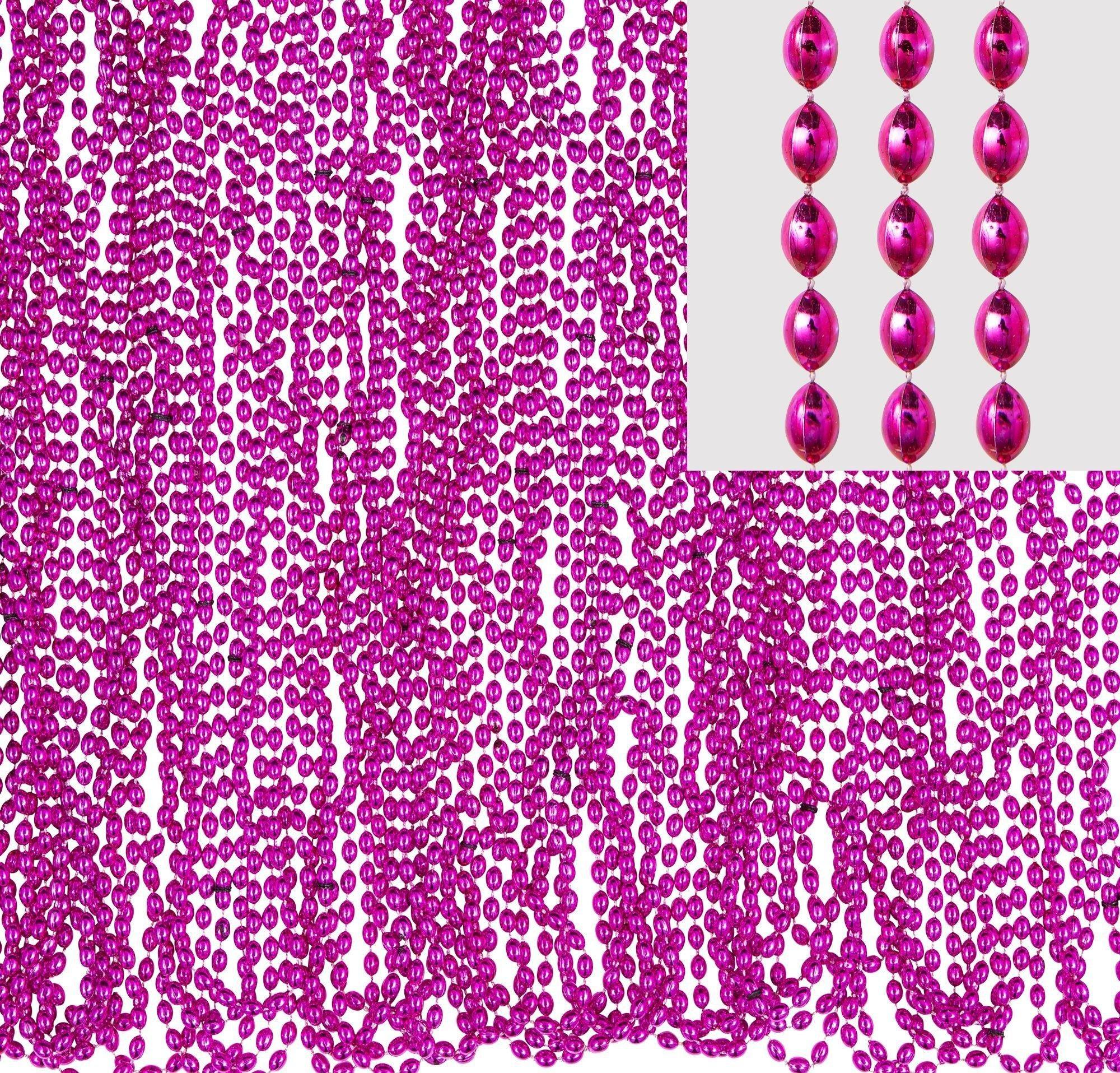 Metallic Bead Necklaces, Assorted Colors, Multiple Counts