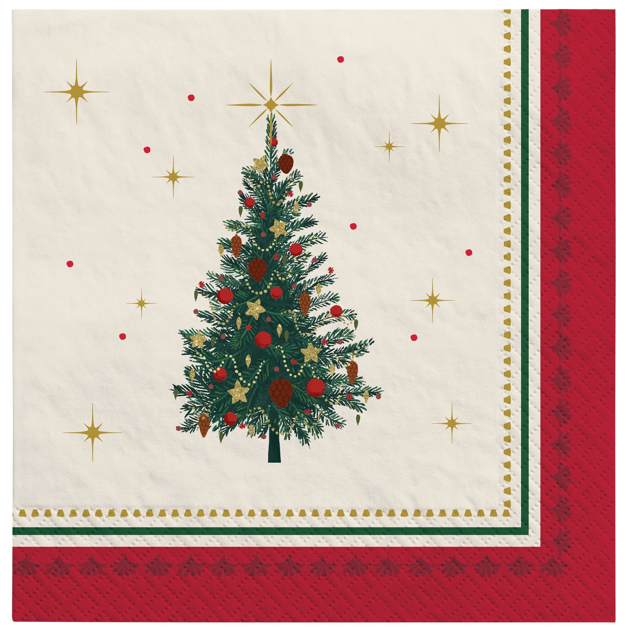 Elegant Evergreen Napkins, 16ct (Beverage, Lunch, or Guest Towel), Assorted Options