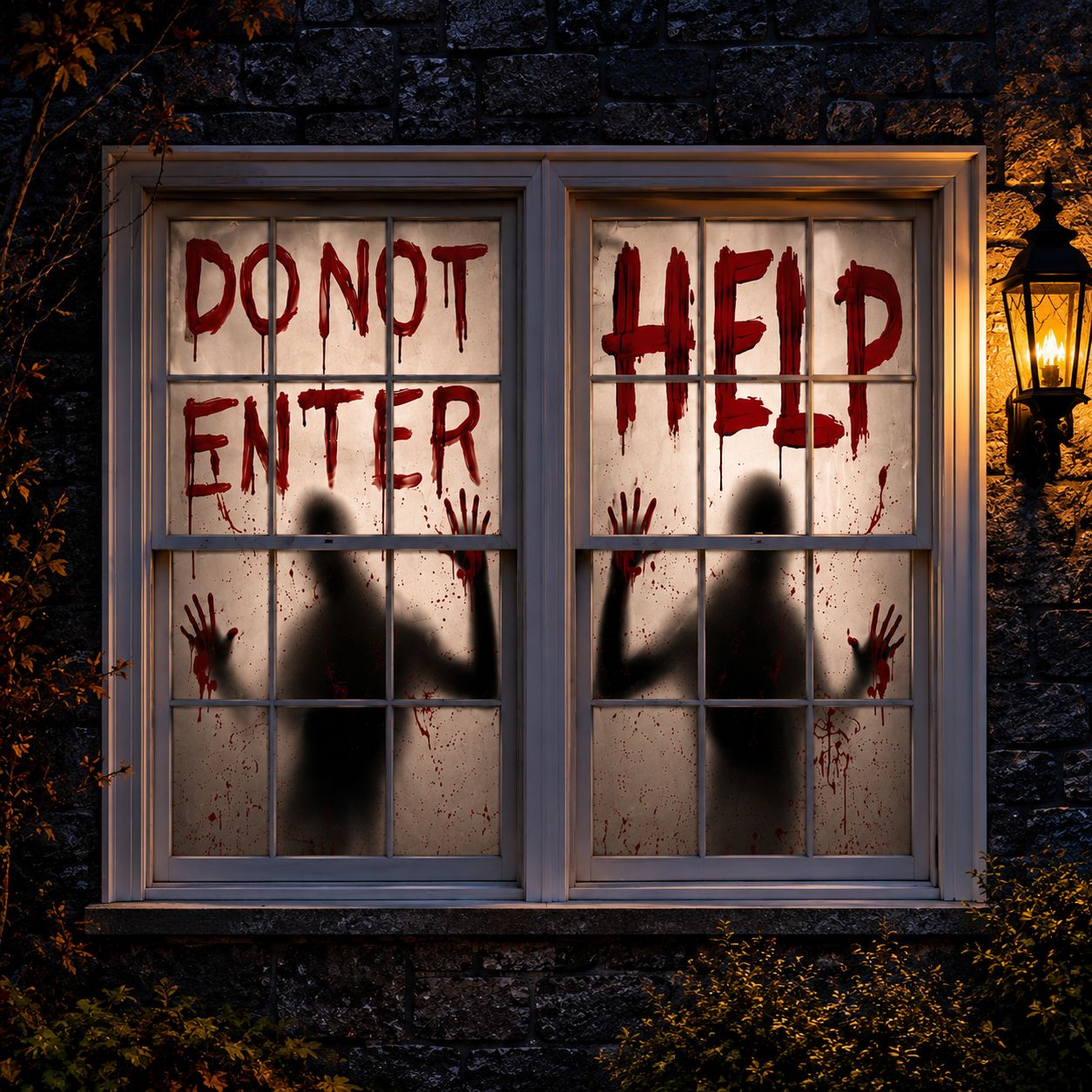 60-inch Bloody Window Poster Set