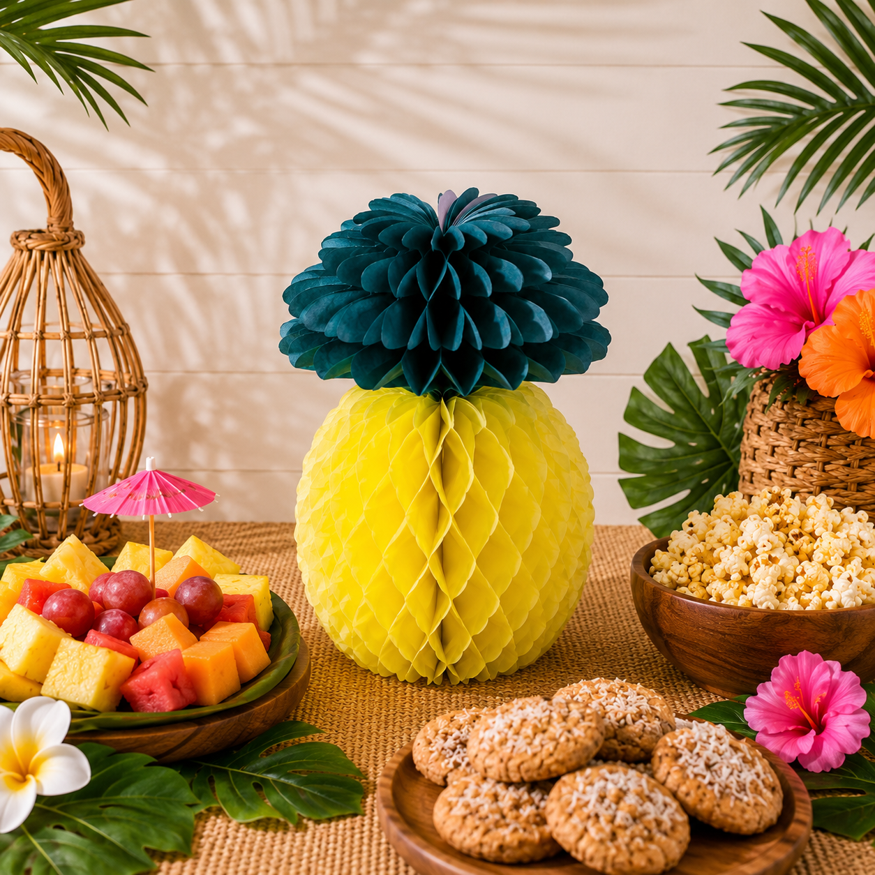 Summer Tissue Pineapple Centerpiece