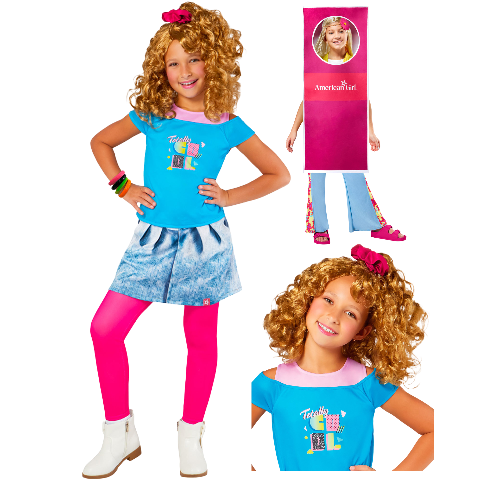Girls' American Girl Courtney Moore 80s Costume Set