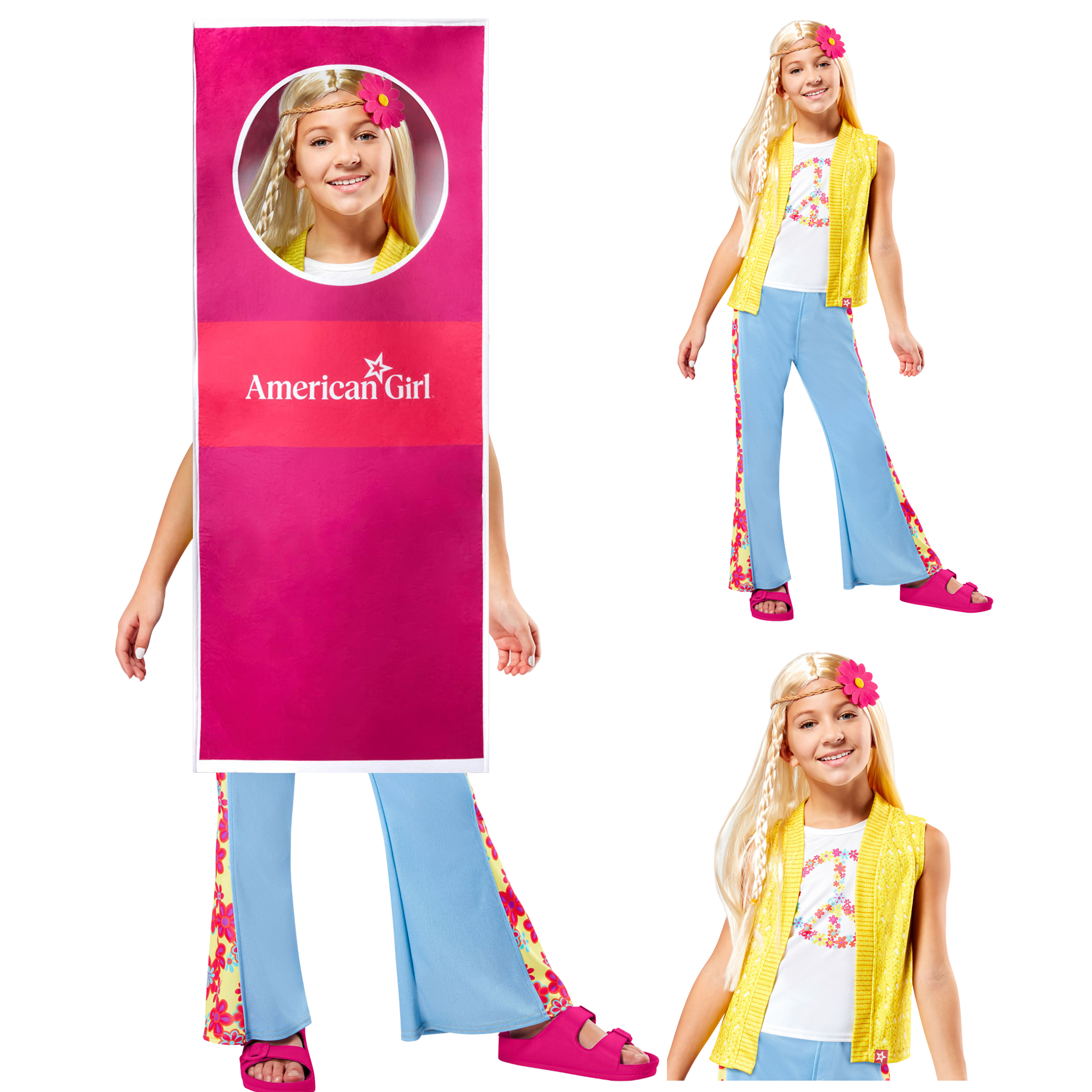 Girls' American Julie Albright 70s Complete Costume Set