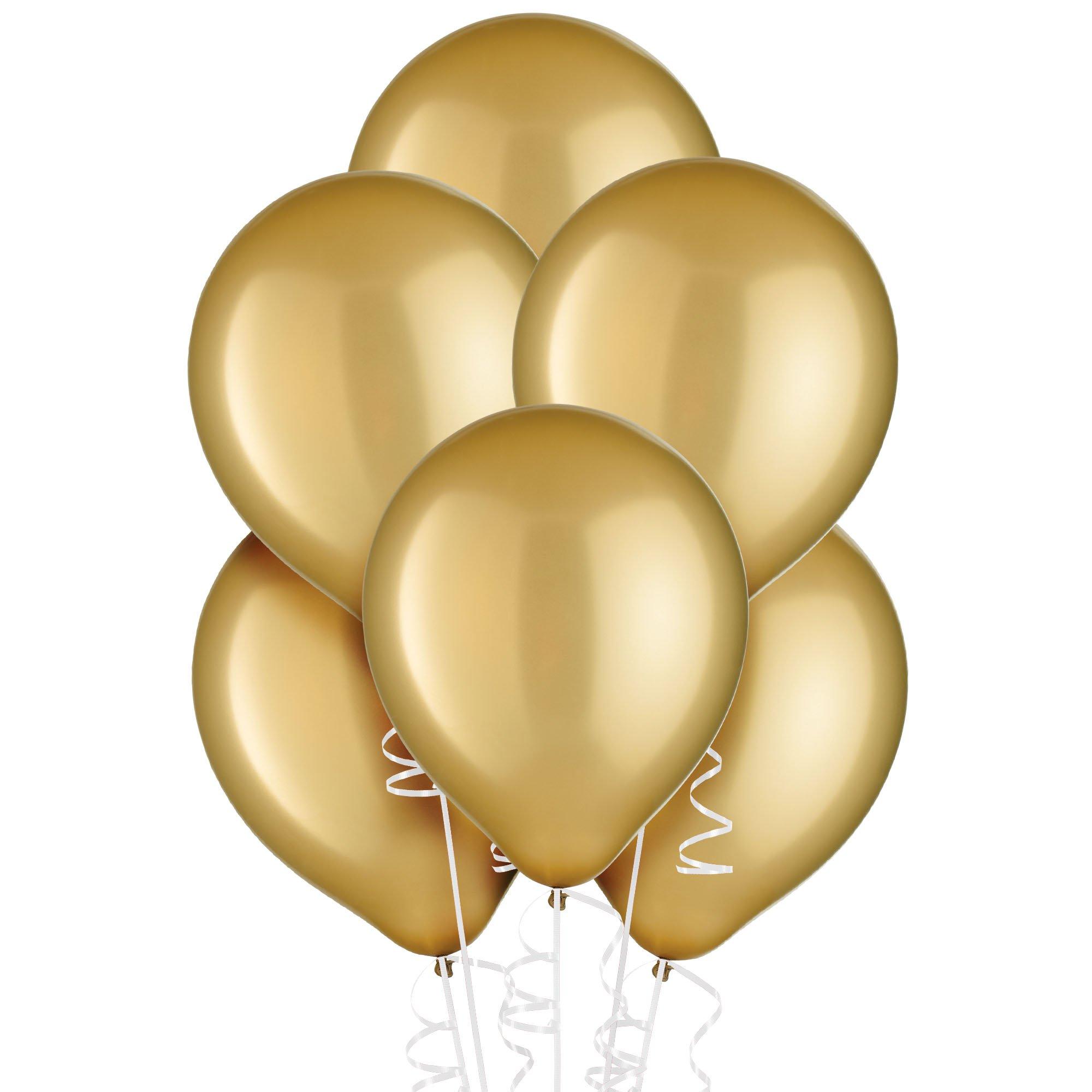 Gold Latex Balloons, 11in, 15ct