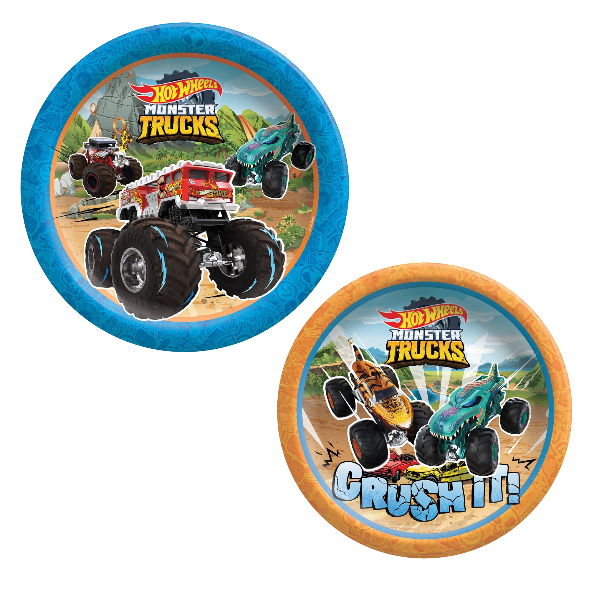 Hot Wheels Monster Trucks Paper Plates 8ct, Assorted Options
