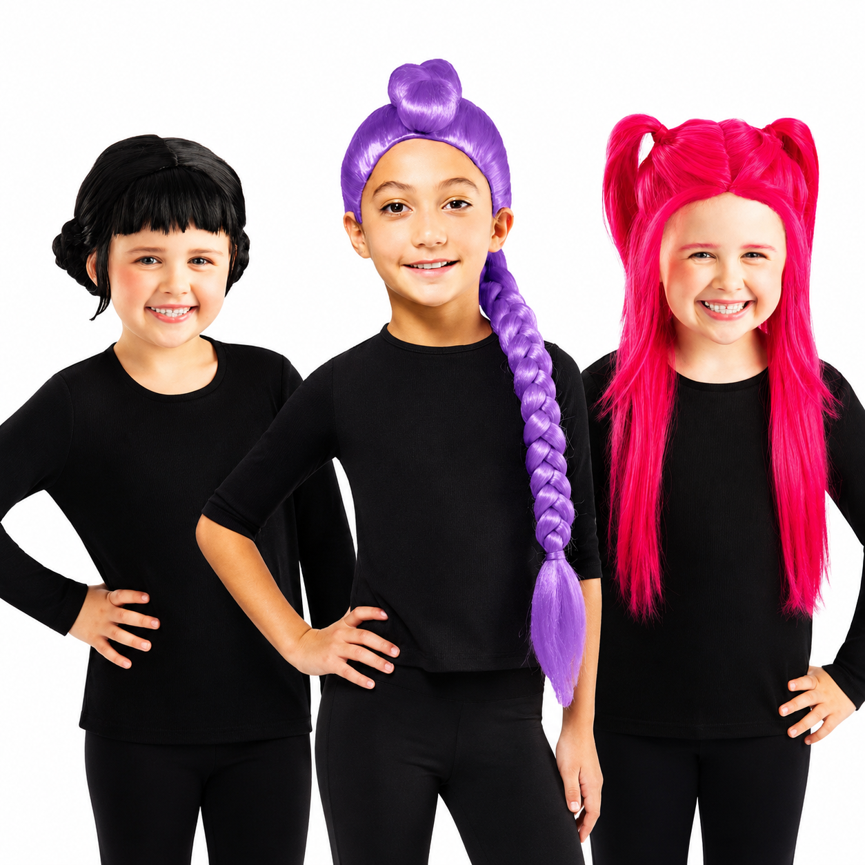 K-Pop Demon Hunters Kids' Wig Set