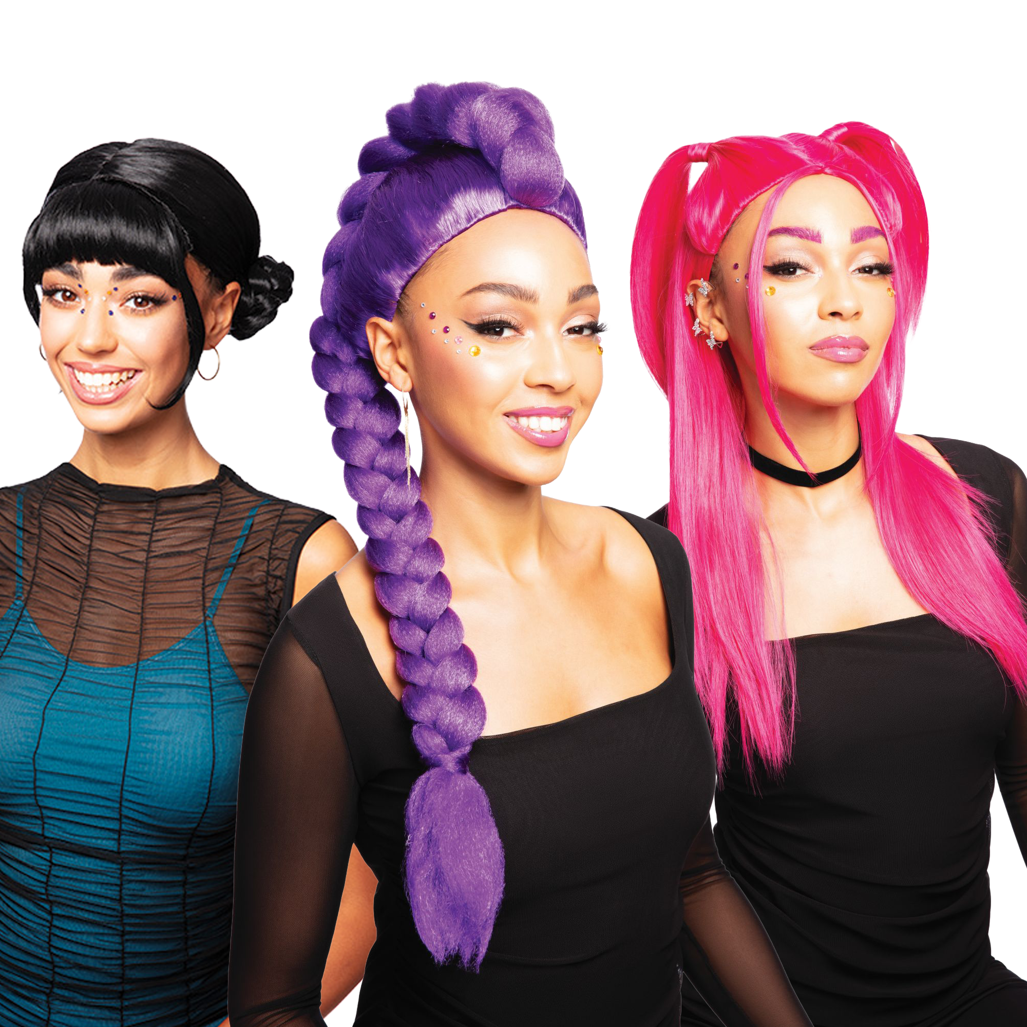K-Pop Demon Hunters Adult Wig Set, 3pc
