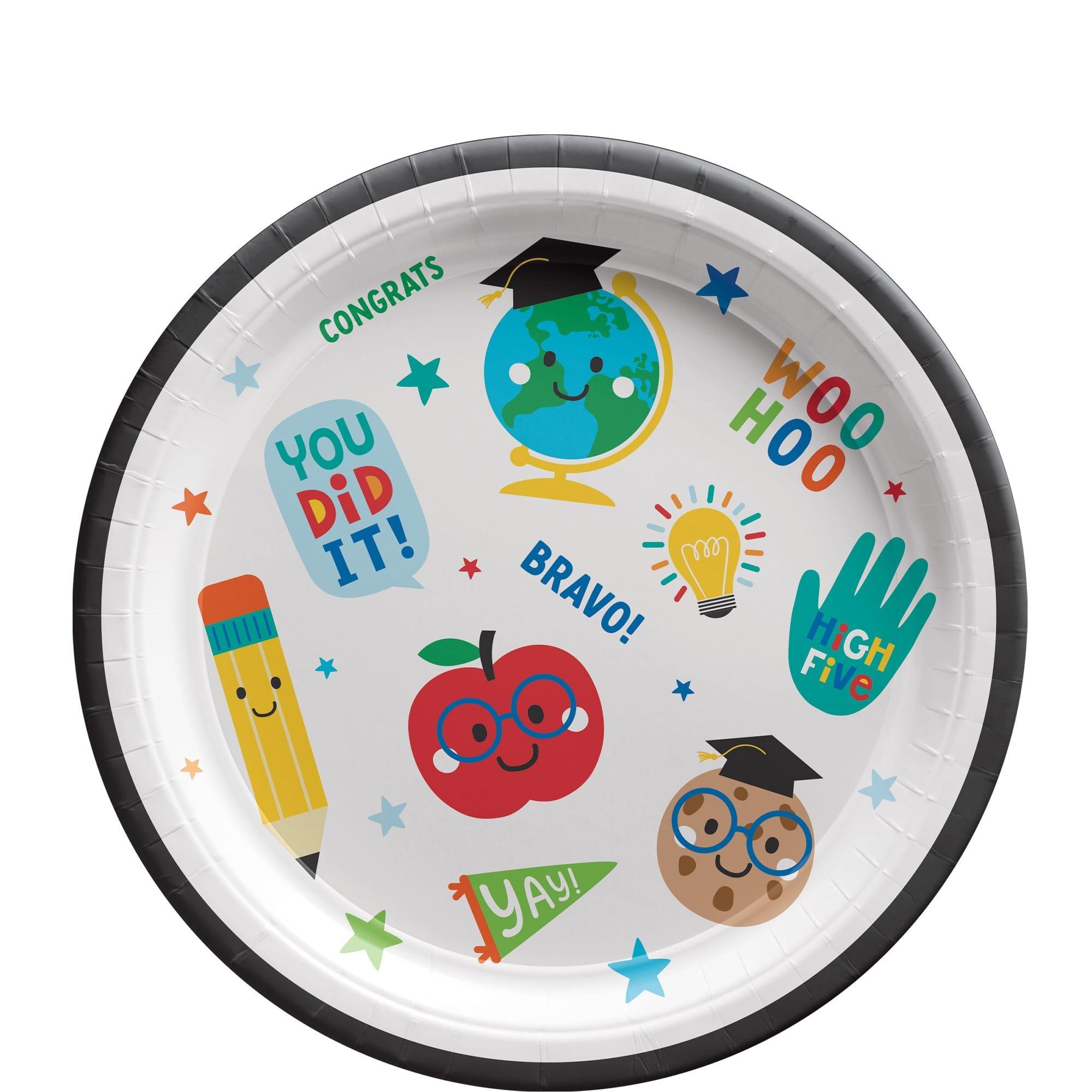 Grad Fun Paper Lunch Plates, 8ct