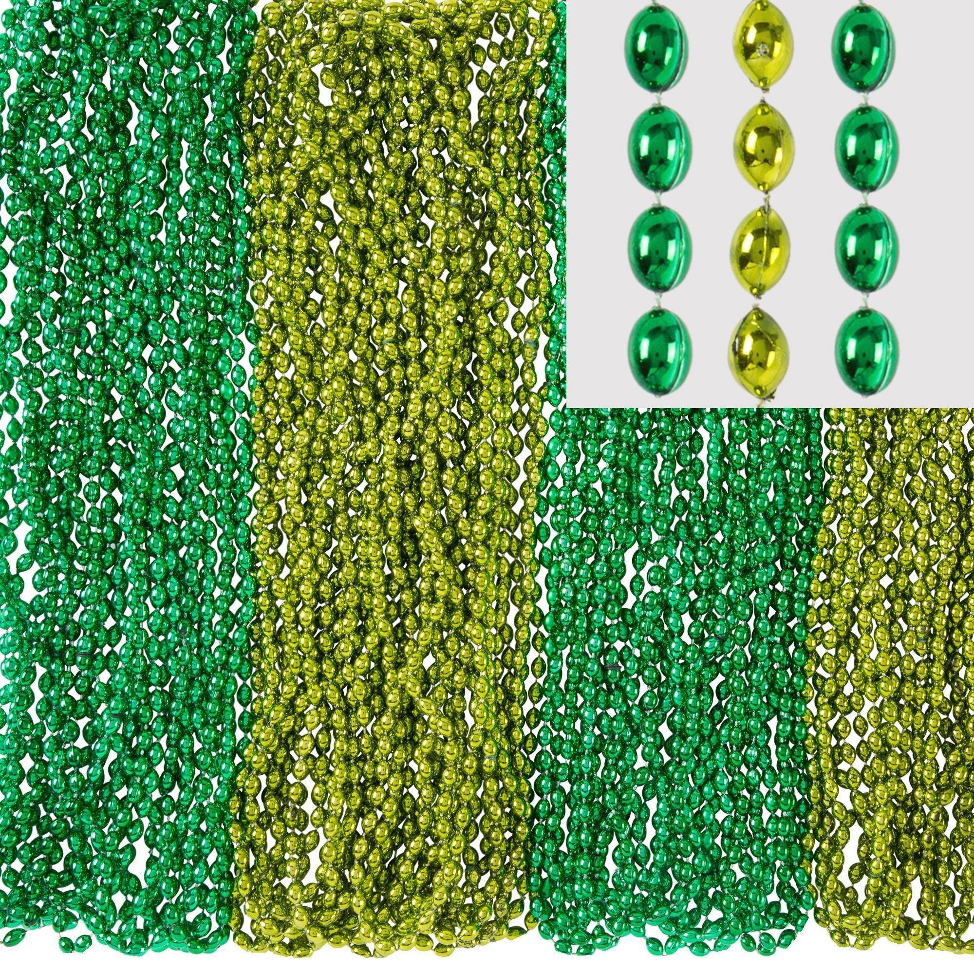 Green Bead Necklaces, Multiple Counts
