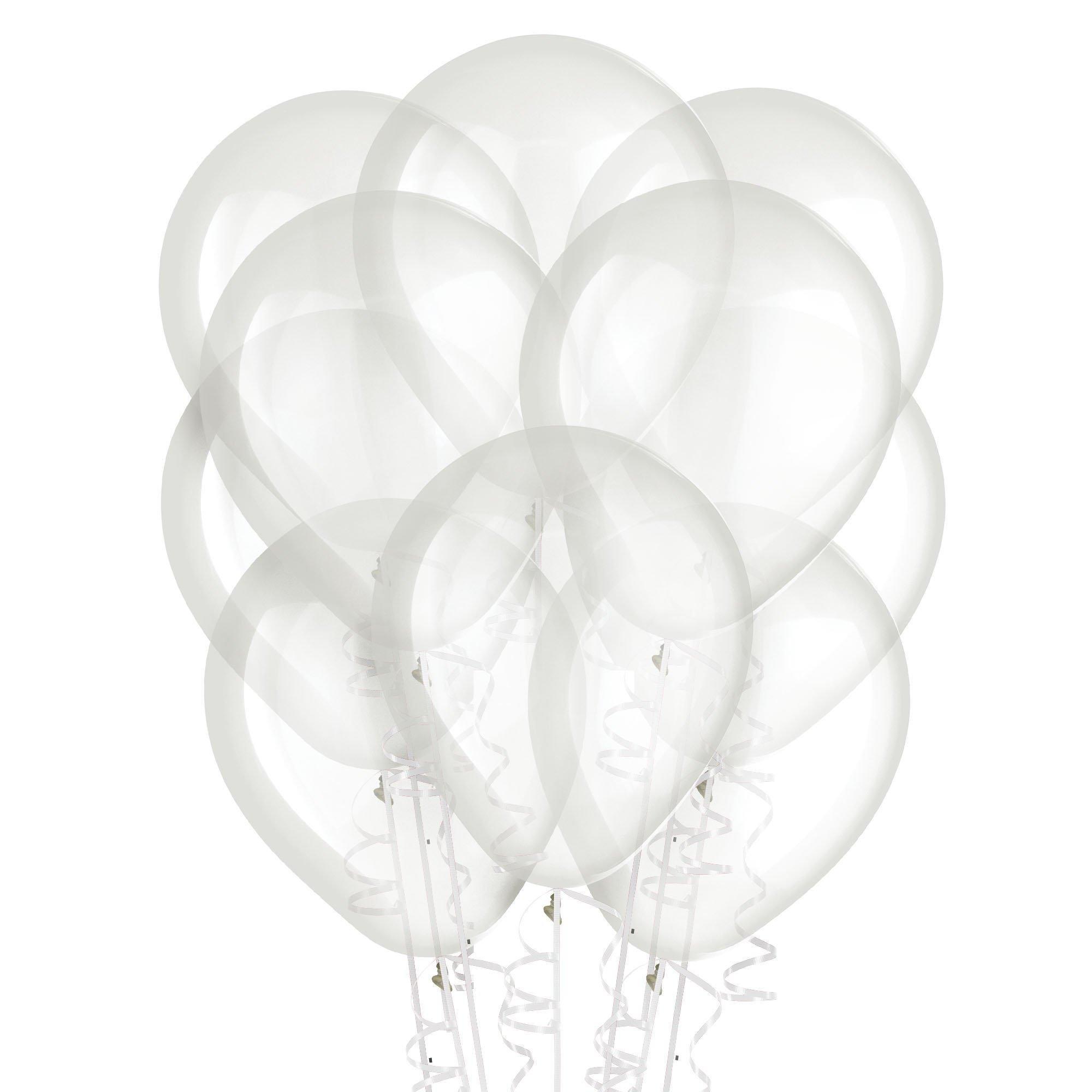 Clear Latex Balloons, Assorted Options