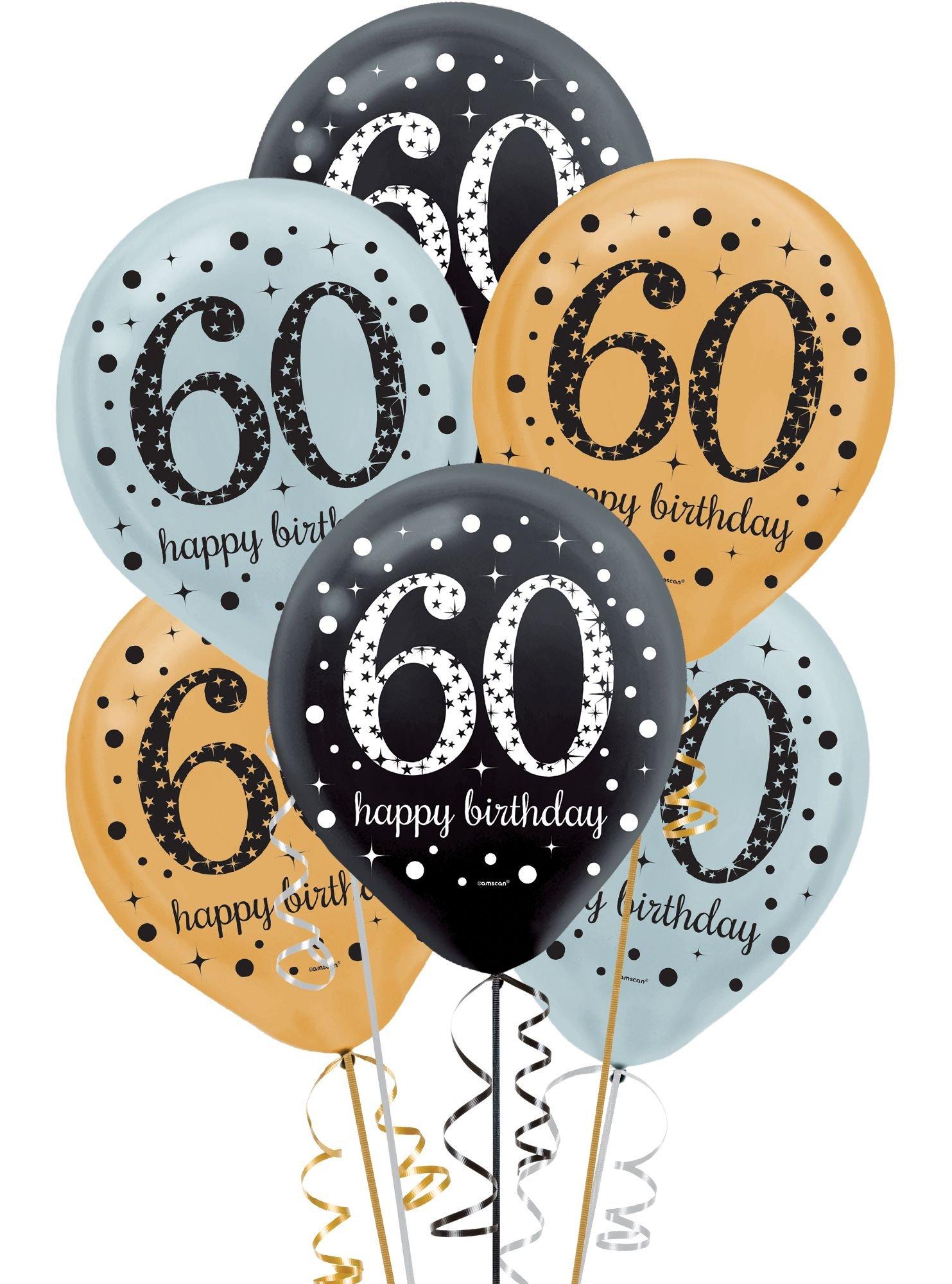 Sparkling Celebration 60 Latex Balloons, 15ct