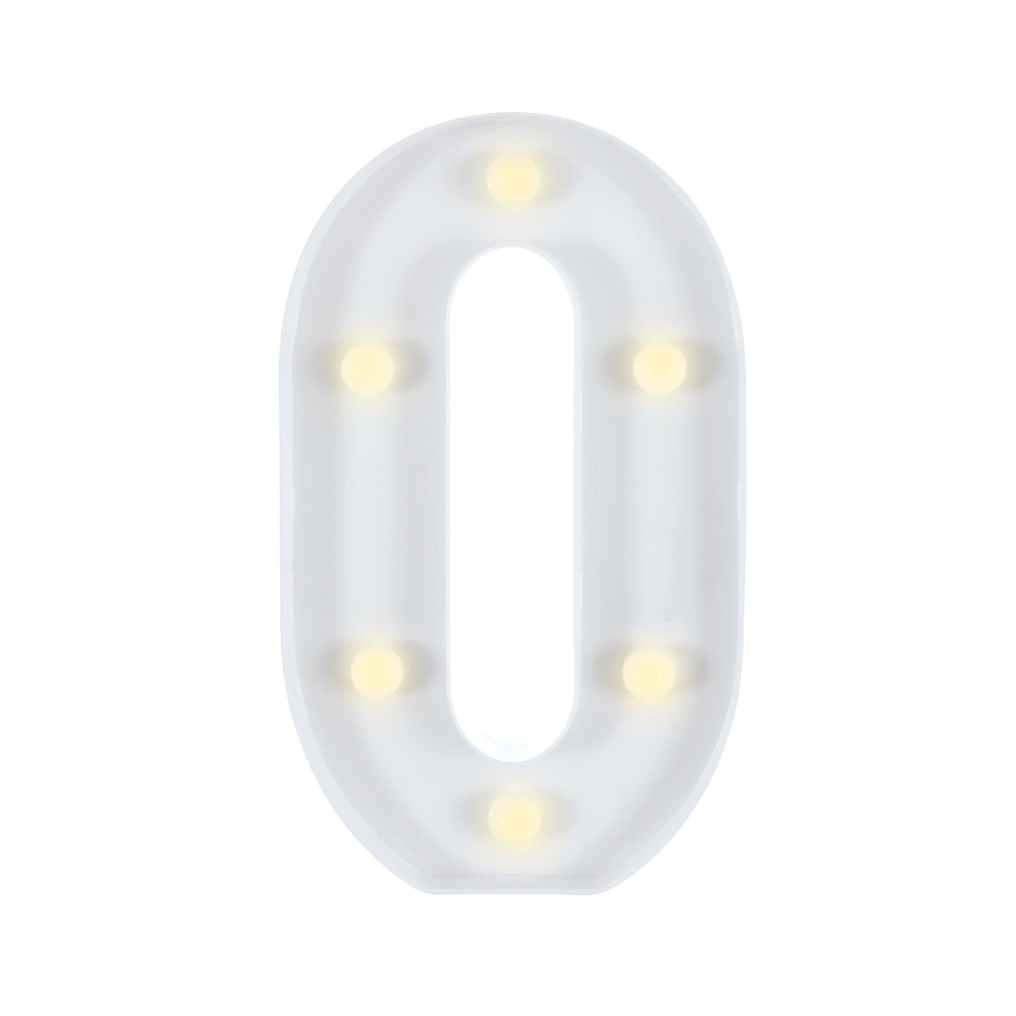 Light-Up Standing Number (0-9), 8in