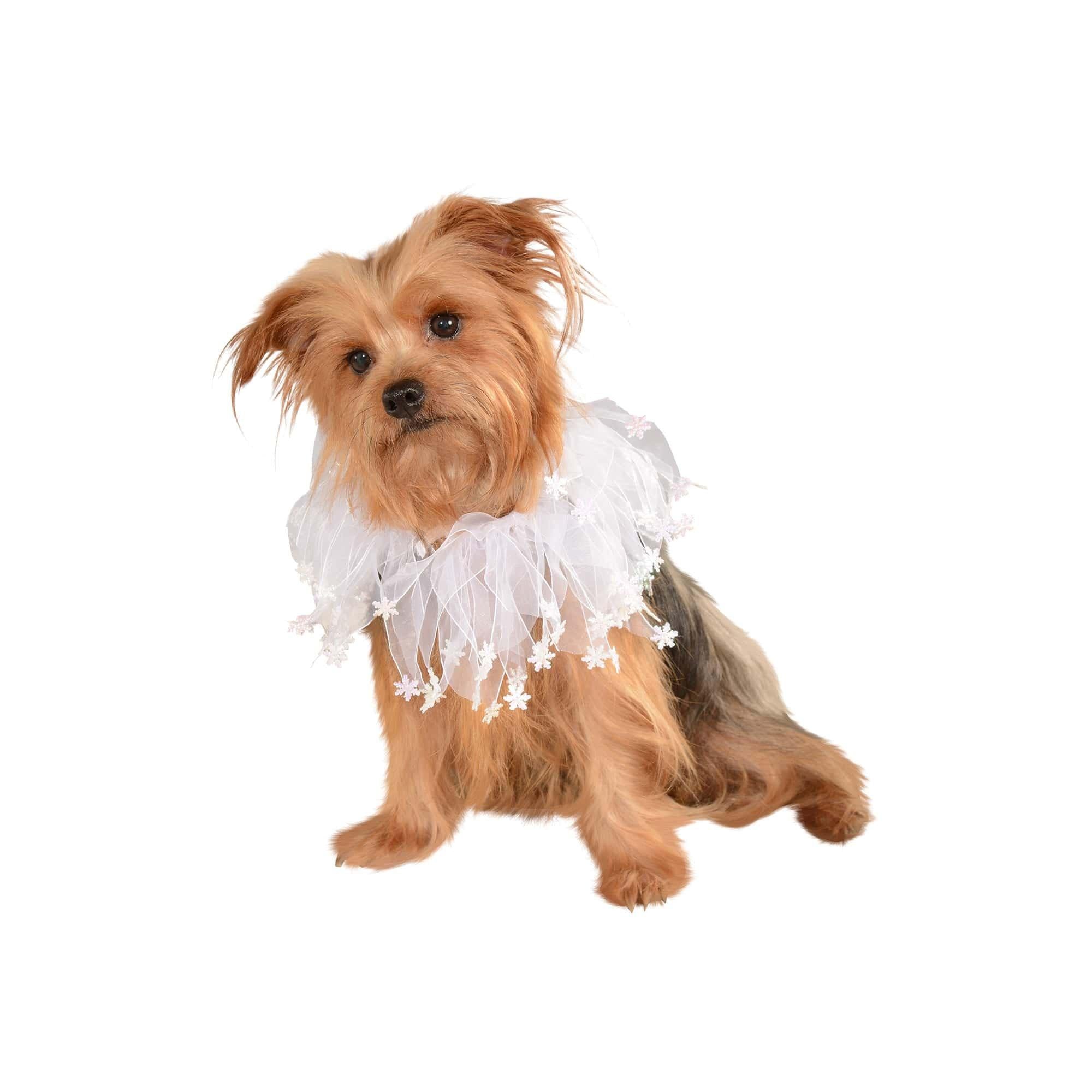 White Snowflakes Pet Collar