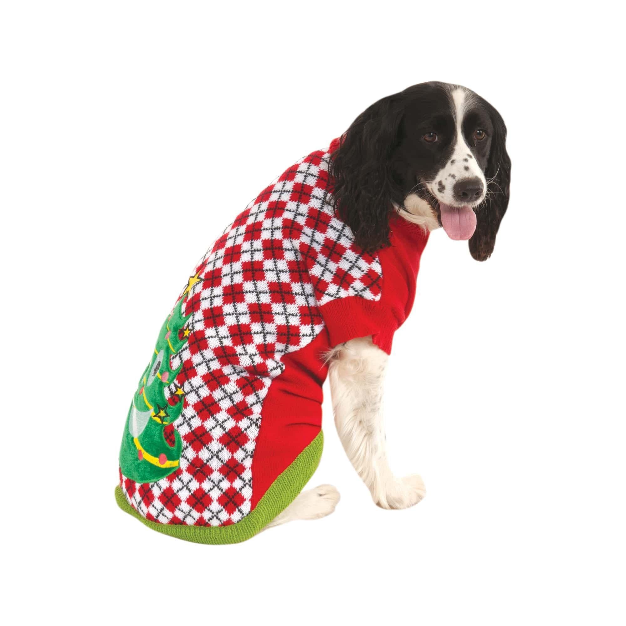 Ugly Christmas Argyle Pet Sweater