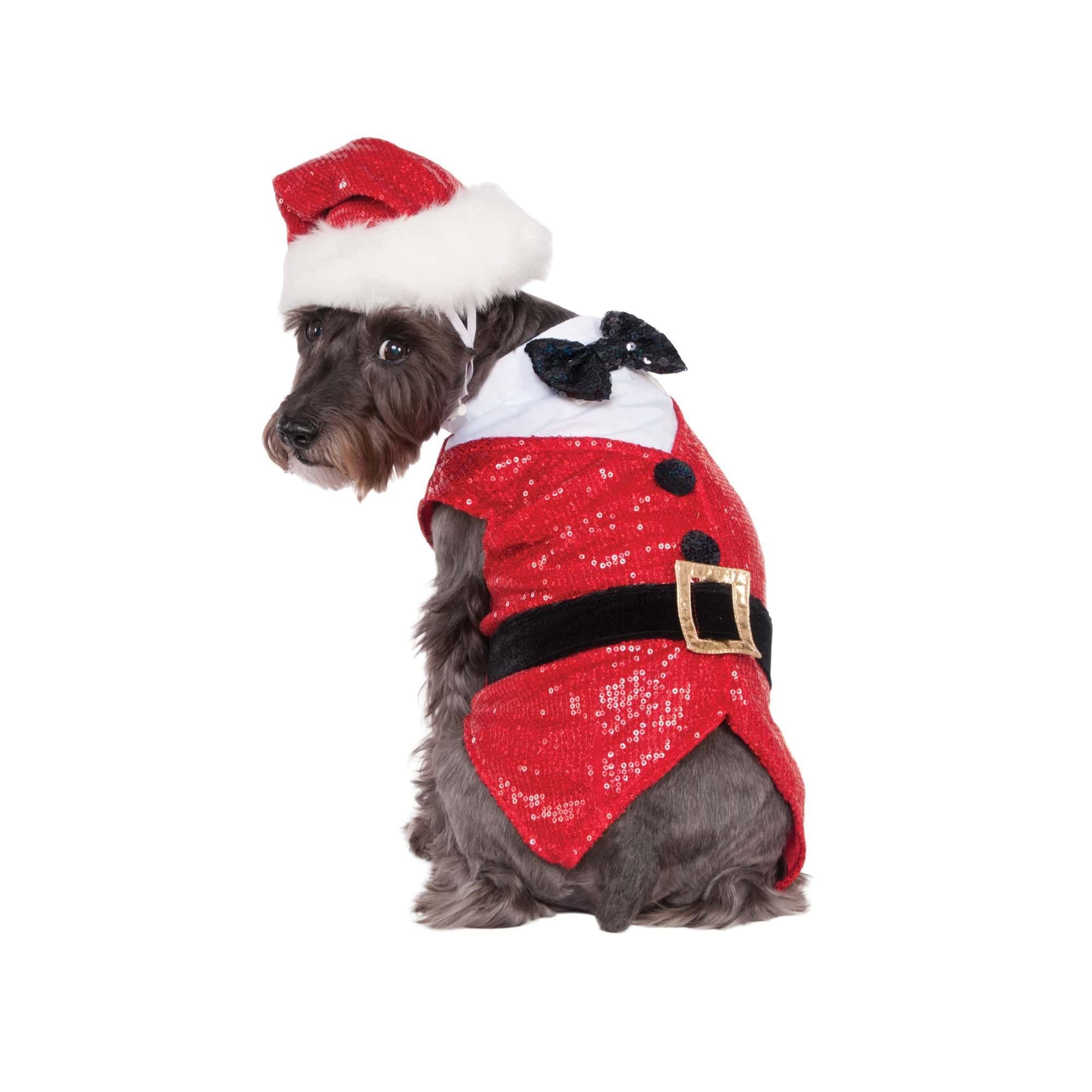 Sequin Santa Pet Costume