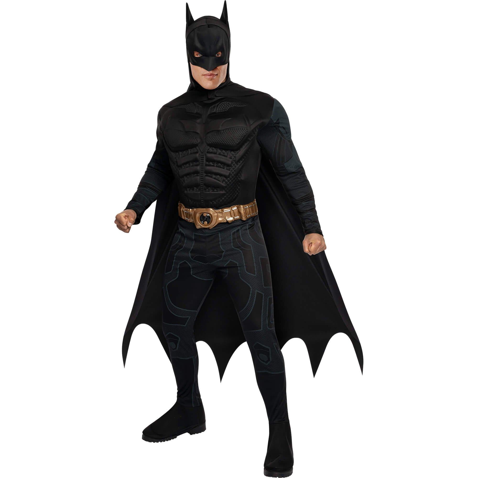 Men's DC Comics The Dark Knight Batman Muscle Chest Costume - Deluxe