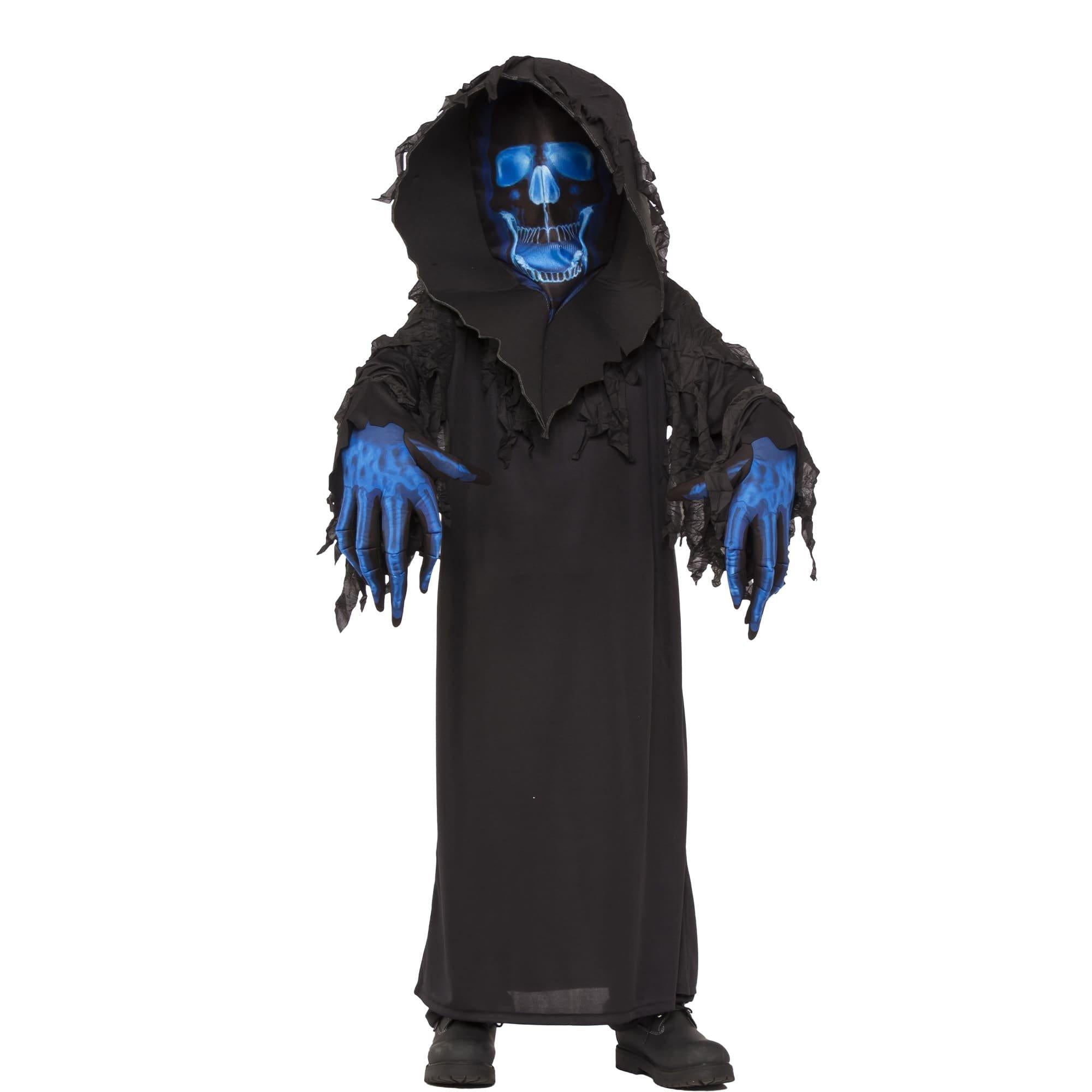 Boys' Blue Skull Phantom Costume