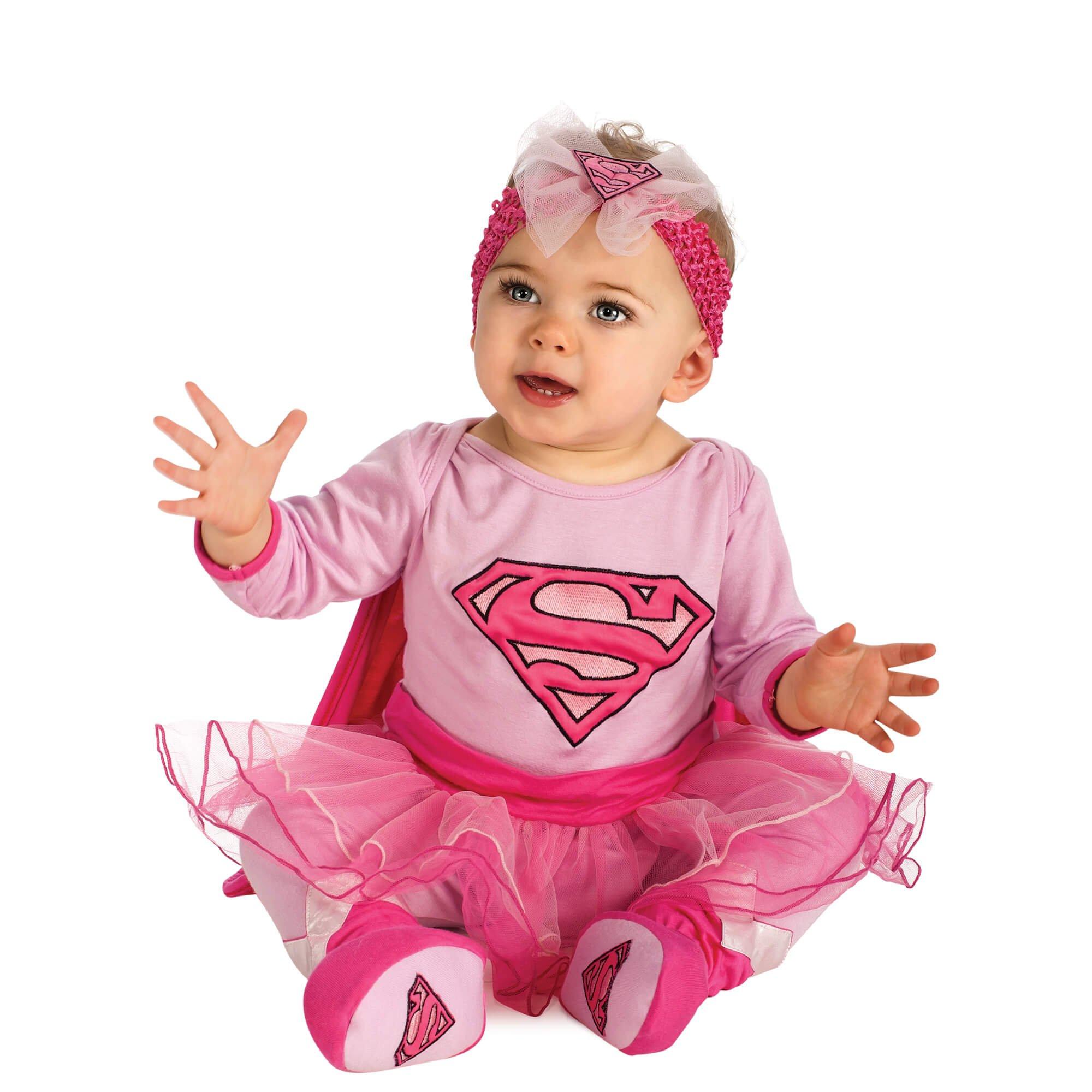 DC Comics Pink Supergirl Costume for Babies with Tutu