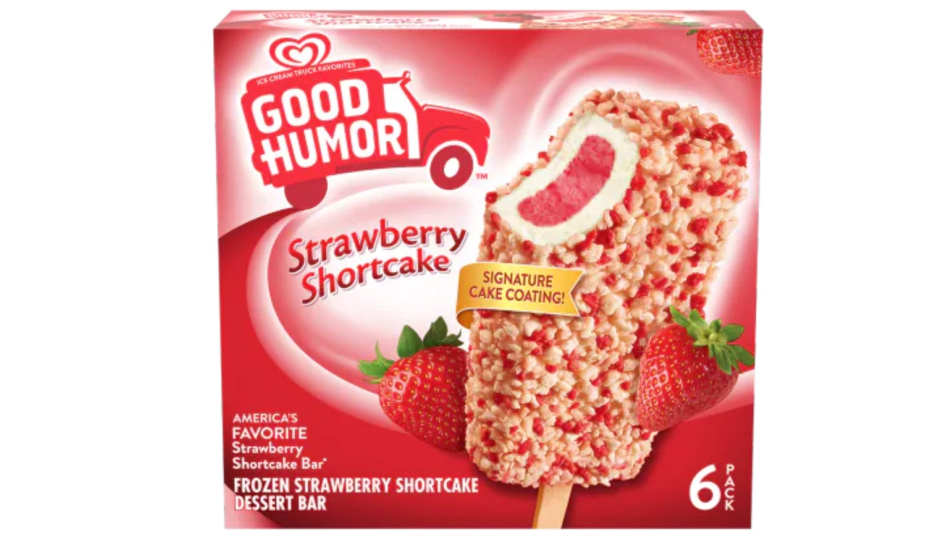 Good Humor Ice Cream Bars Strawberry Shortcake (3 oz x 6 ct)